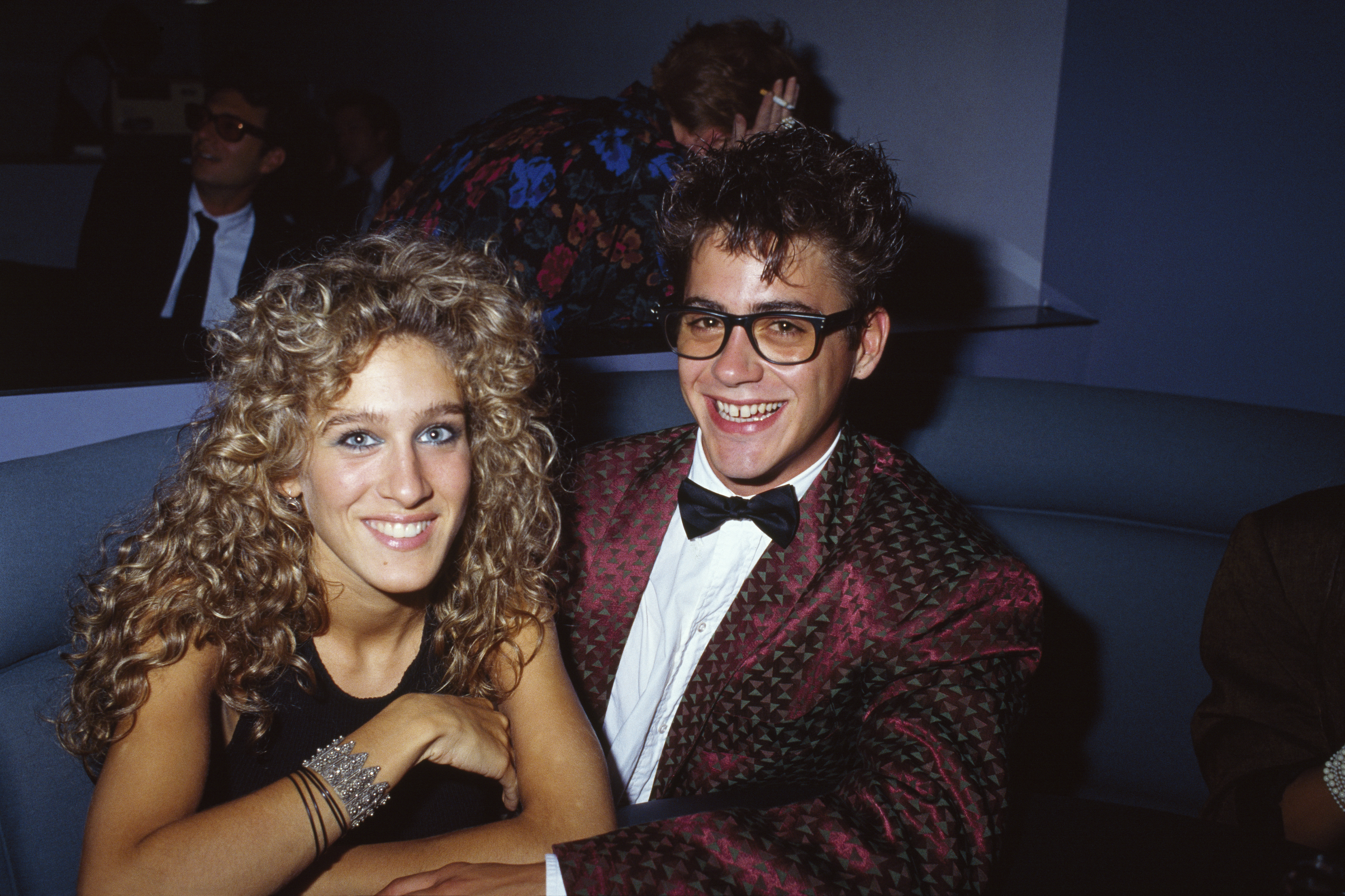 Sarah Jessica Parker und Robert Downey Jr. im Jahr 1985. | Quelle: Getty Images