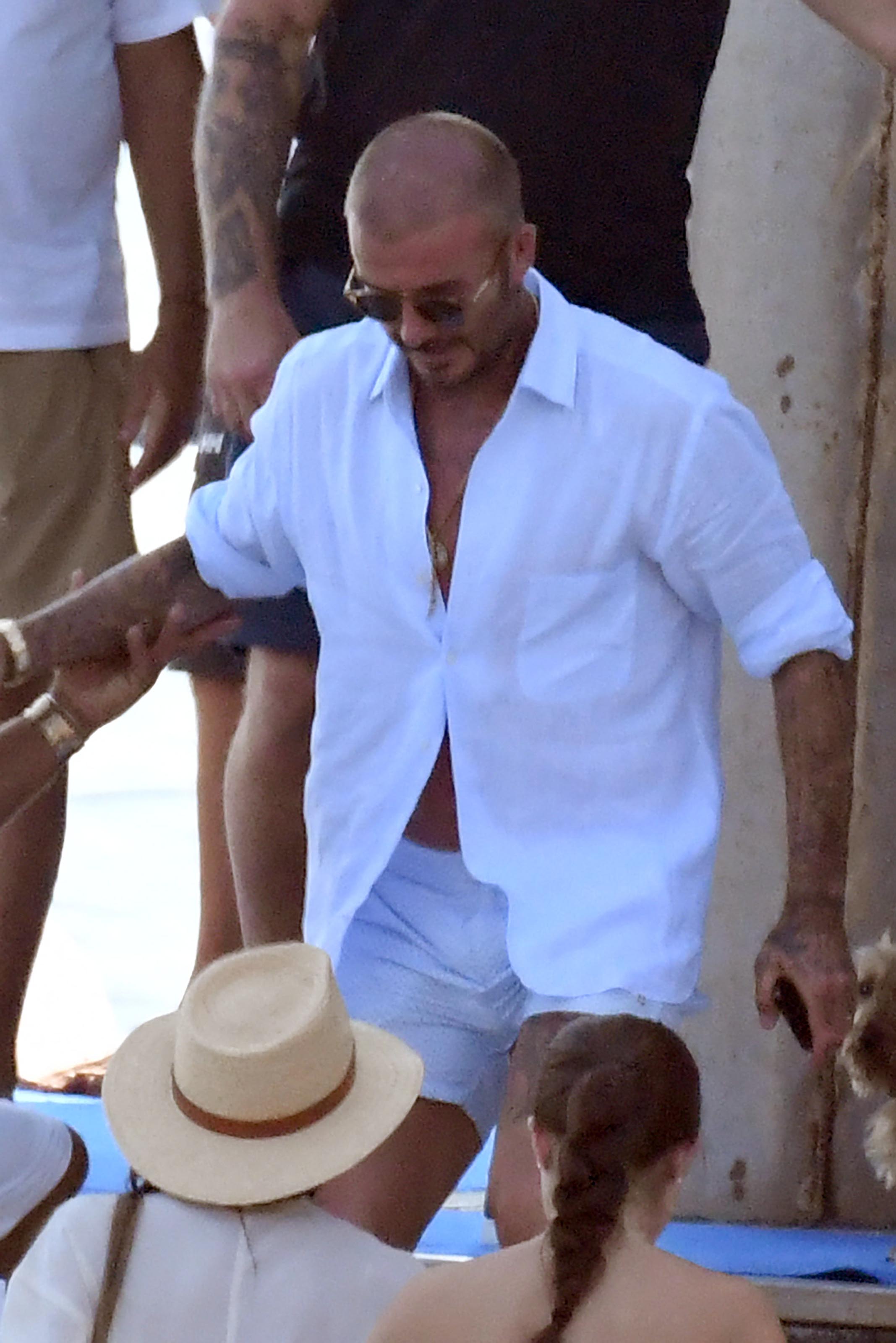 David Beckham am 18. August 2023 in Nerano, Italien. | Quelle: Getty Images