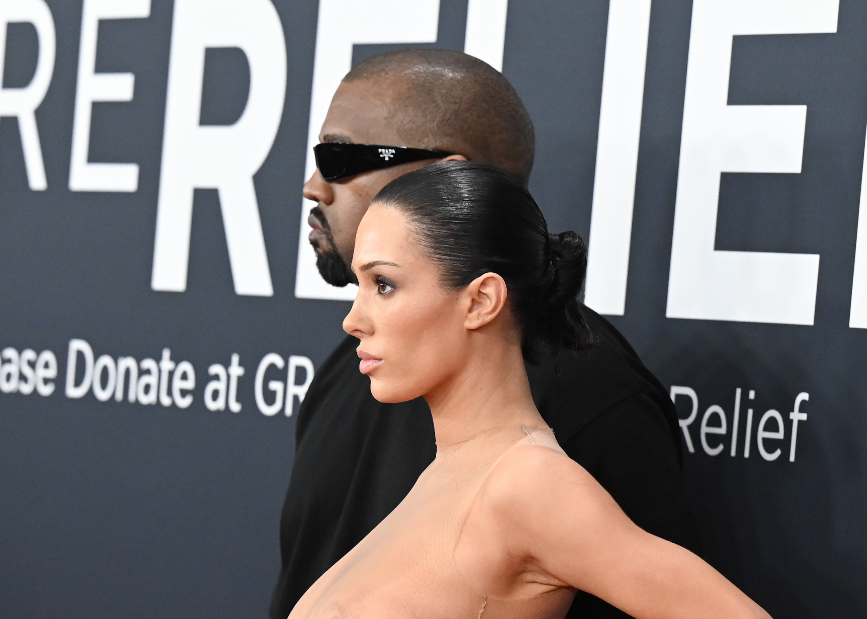 Kanye West und Bianca Censori am 2. Februar 2025 | Quelle: Getty Images