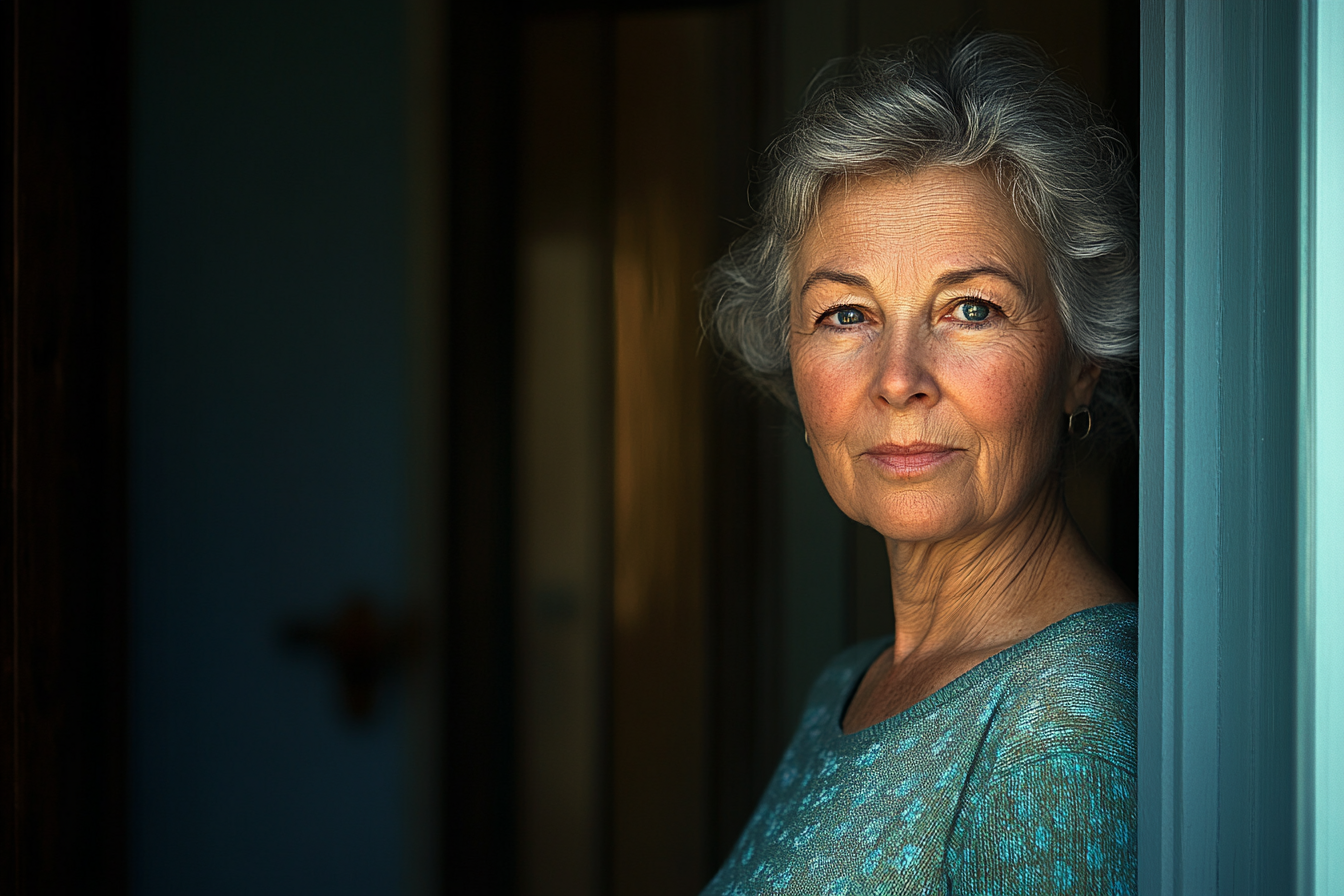 Eine Frau, die in ihrem Haus steht | Quelle: Midjourney