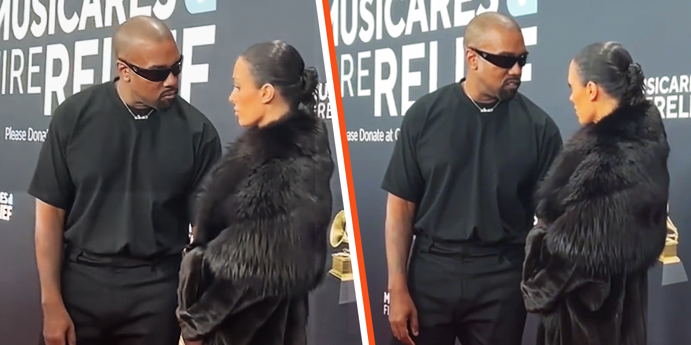 Kanye West und Bianca Censori | Quelle: tiktok.com/@cbsmornings