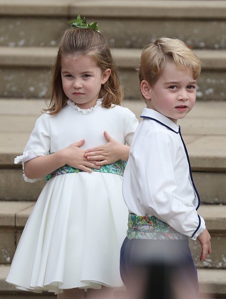 Prinzessin Charlotte und Prinz George, Windsor, England, 2018 | Quelle: Getty Images