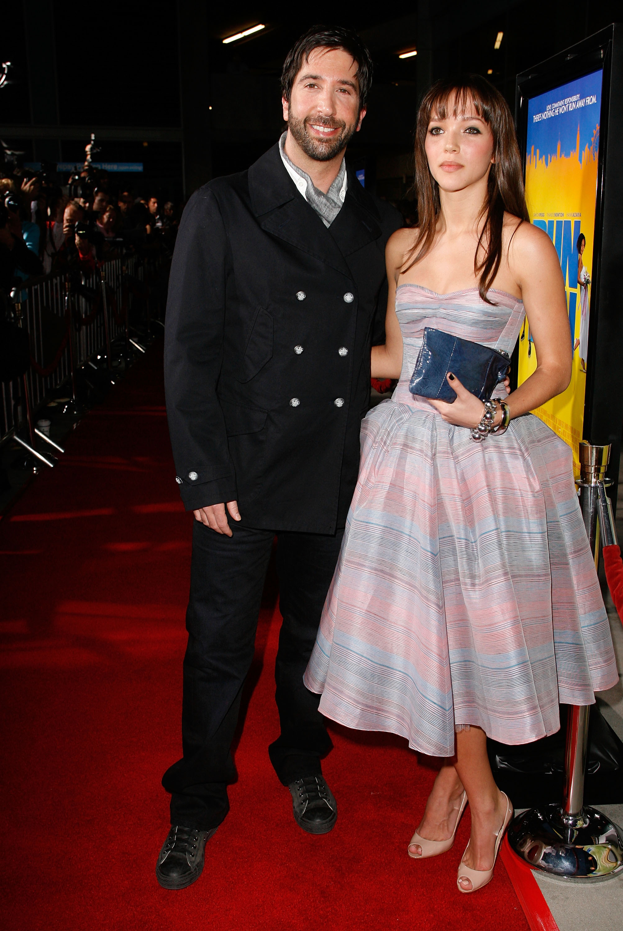 David Schwimmer und Zoe Buckman bei der Premiere von „Run Fatboy Run“ am 24. März 2008 in Hollywood, Kalifornien | Quelle: Getty Images