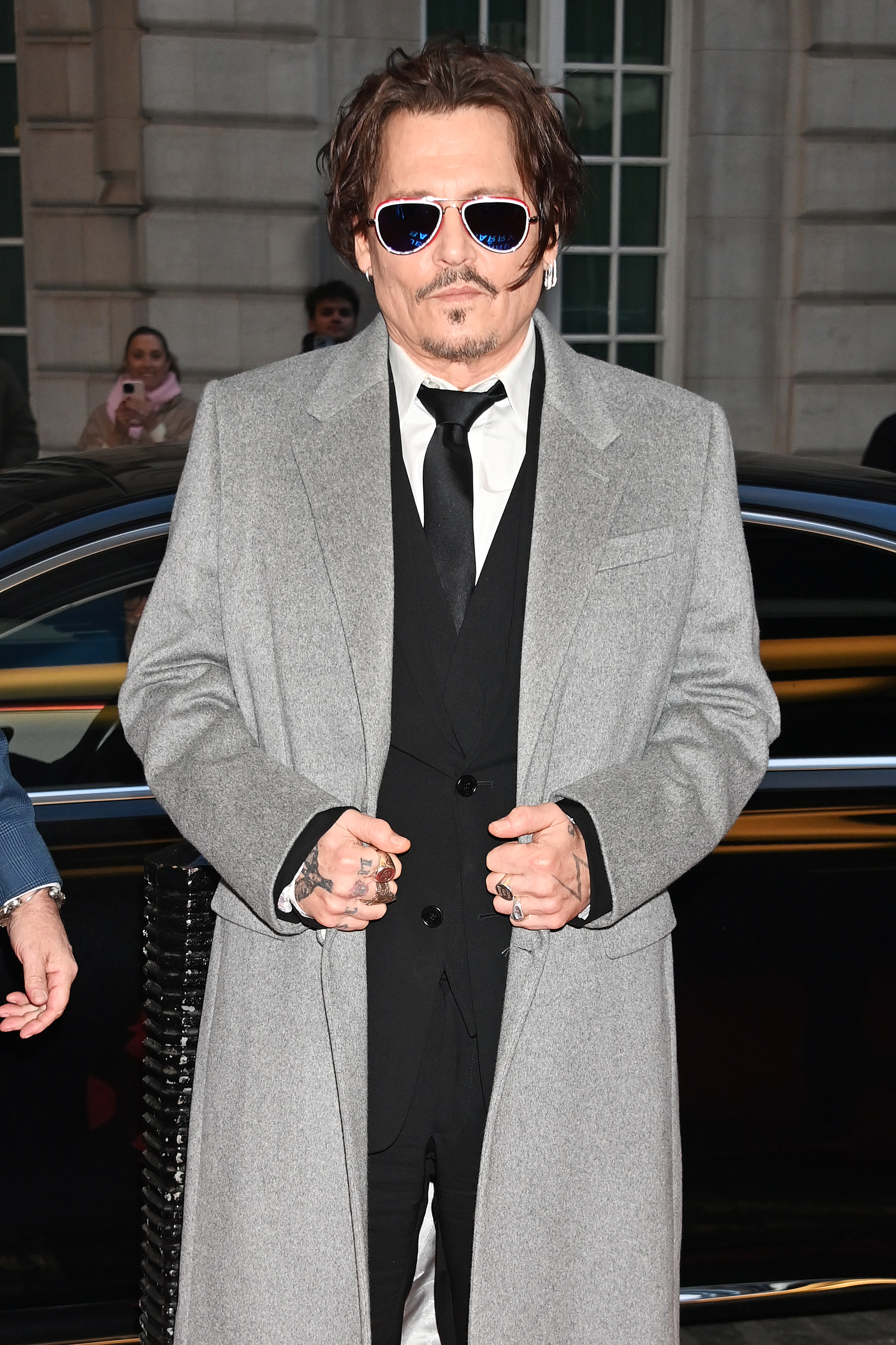Johnny Depp bei der britischen Premiere von "Jeanne Du Barry", 2024 | Quelle: Getty Images