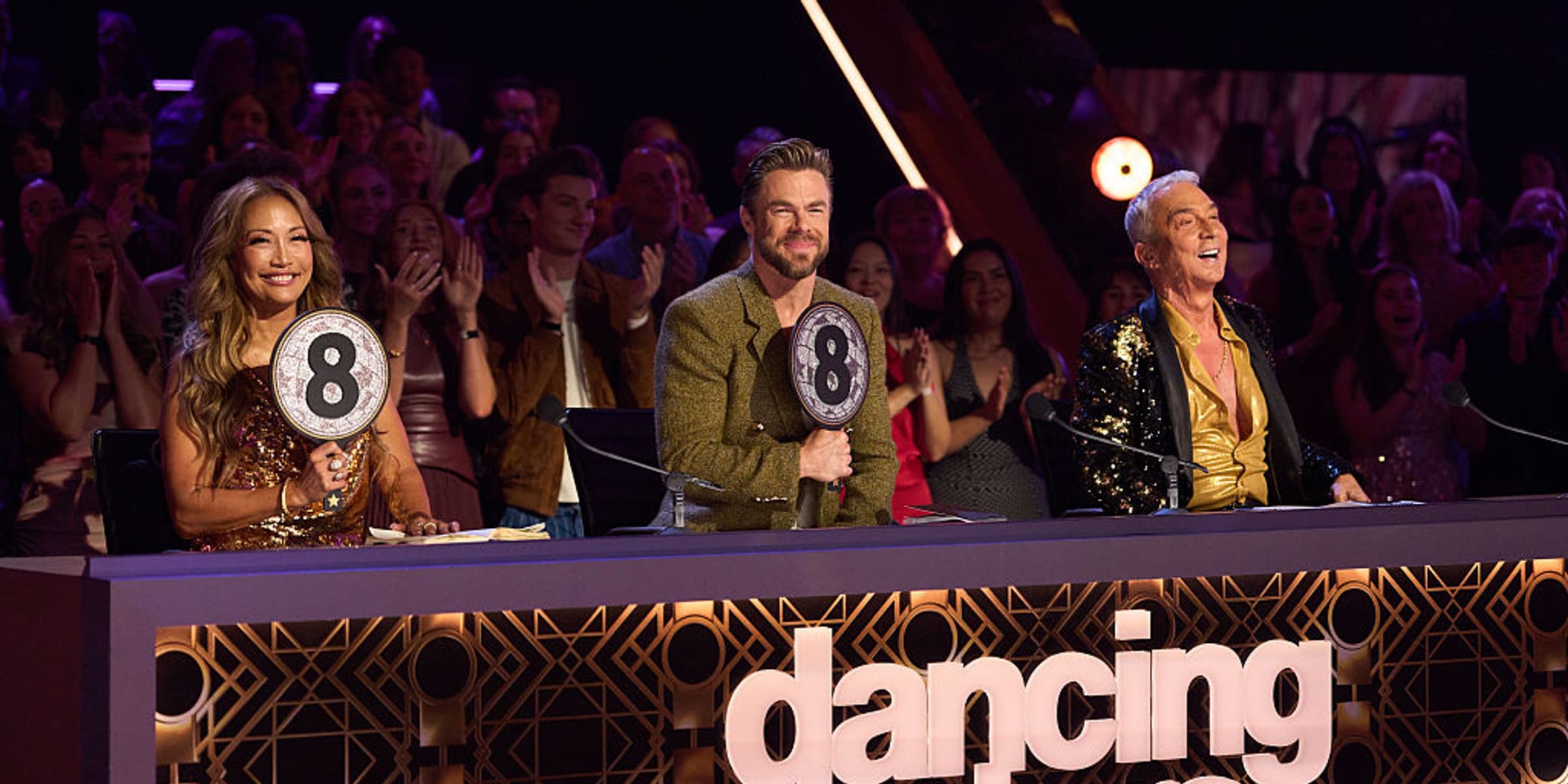 Carrie Ann Inaba, Derek Hough und Bruno Tonioli. | Quelle: Getty Images