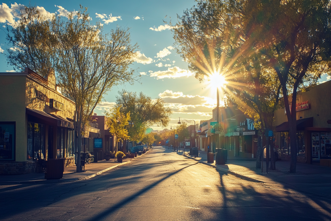 Ein sonniger Tag in einer Stadt | Quelle: Midjourney