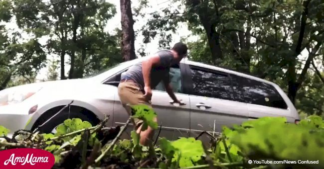Ein Mann kam fast ums Leben, als ein „wilder Gast“ das Autofenster zerbrach