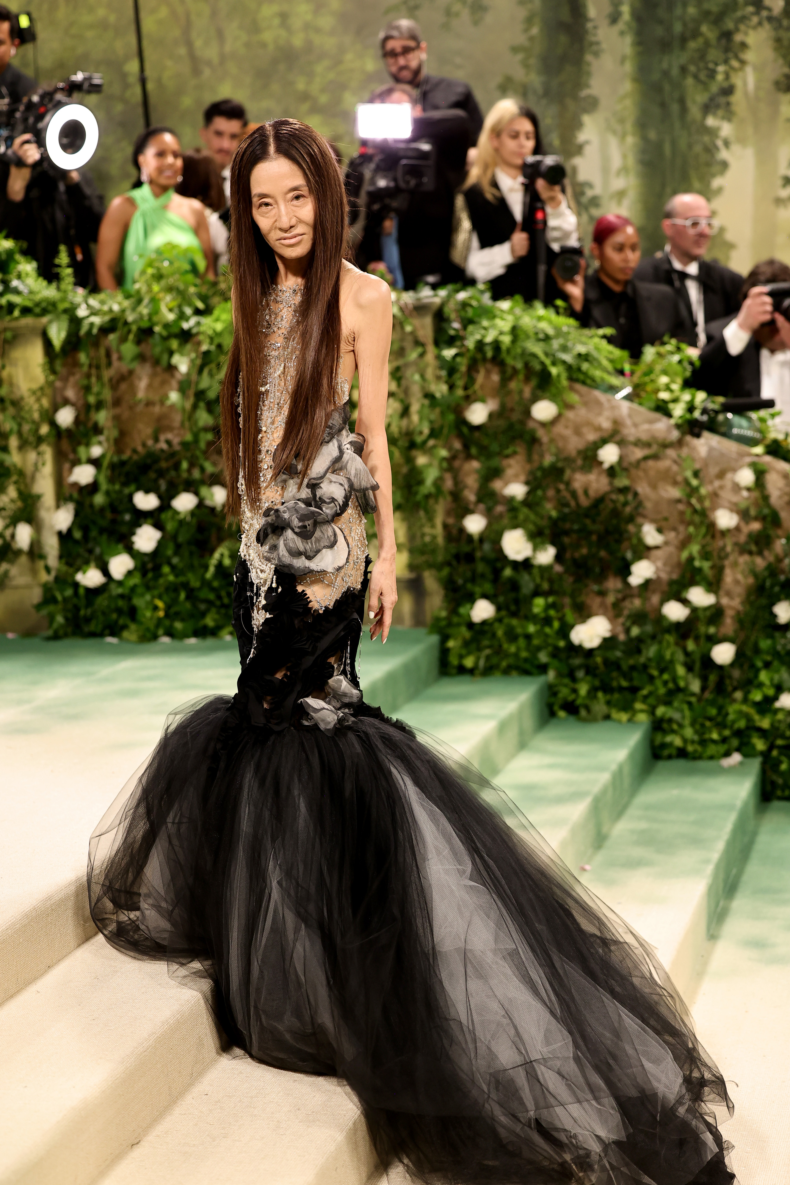 Vera Wang besucht die Met Gala zur Feier von „Sleeping Beauties: Reawakening Fashion“ im Metropolitan Museum of Art in New York City, am 6. Mai 2024 | Quelle: Getty Images