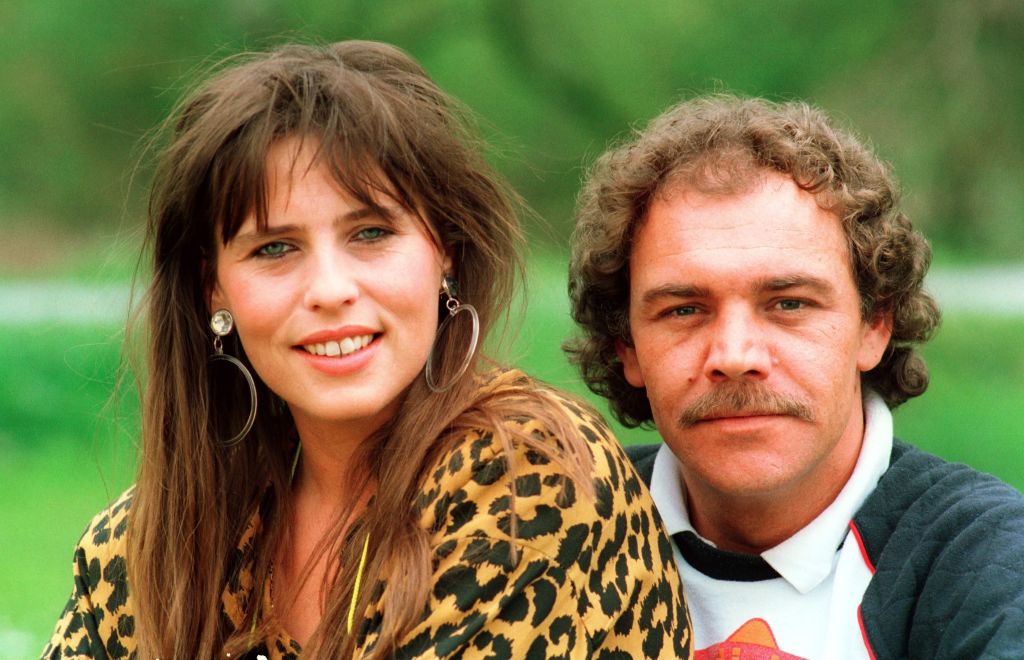 Christian Kohlund und Elke, 1988. | Quelle: Getty Images