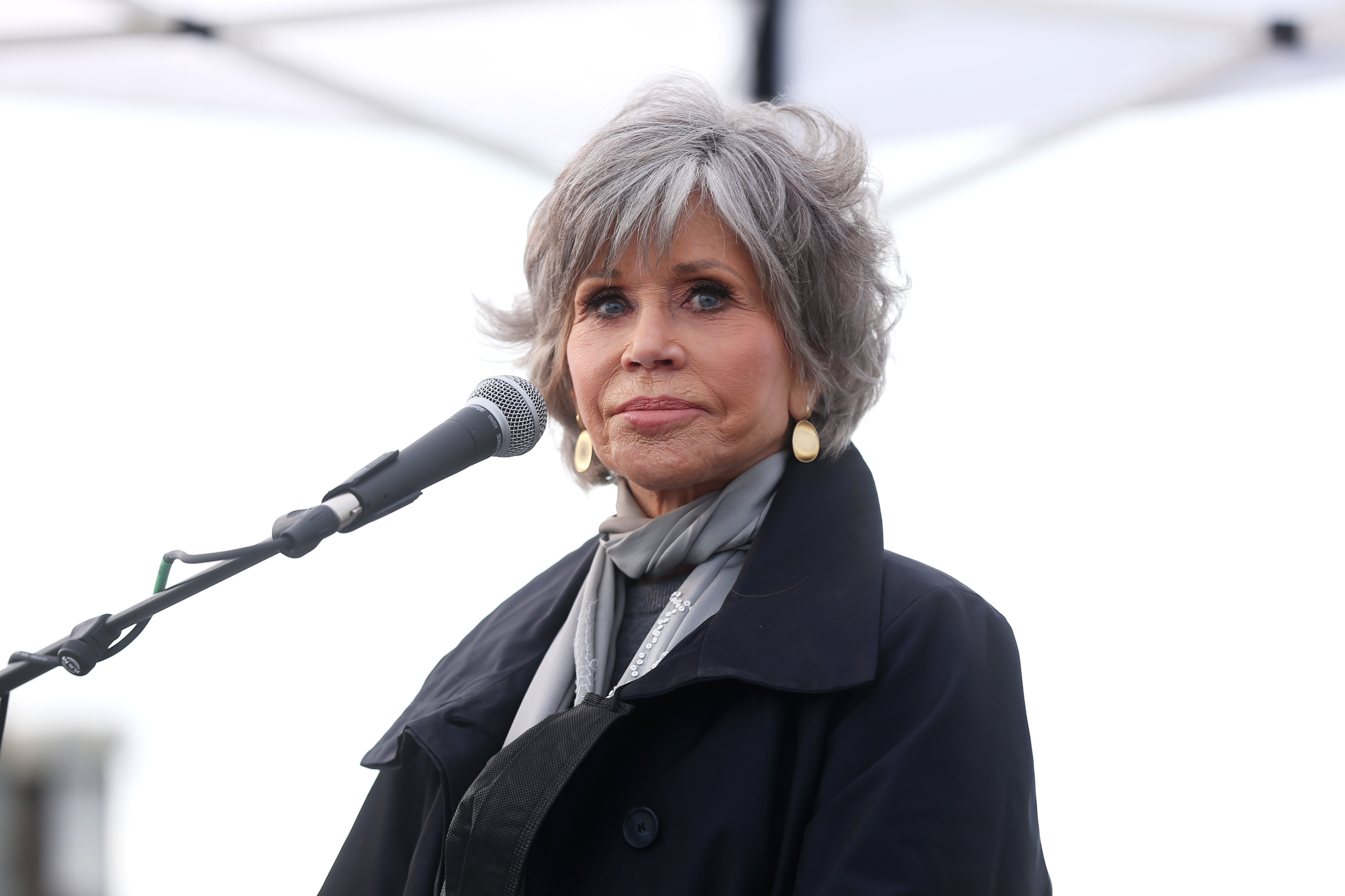 Jane Fonda nimmt an "Social Compassion in Legislation" am 18. Oktober 2021 in Laguna Beach, Kalifornien teil | Quelle: Getty Images