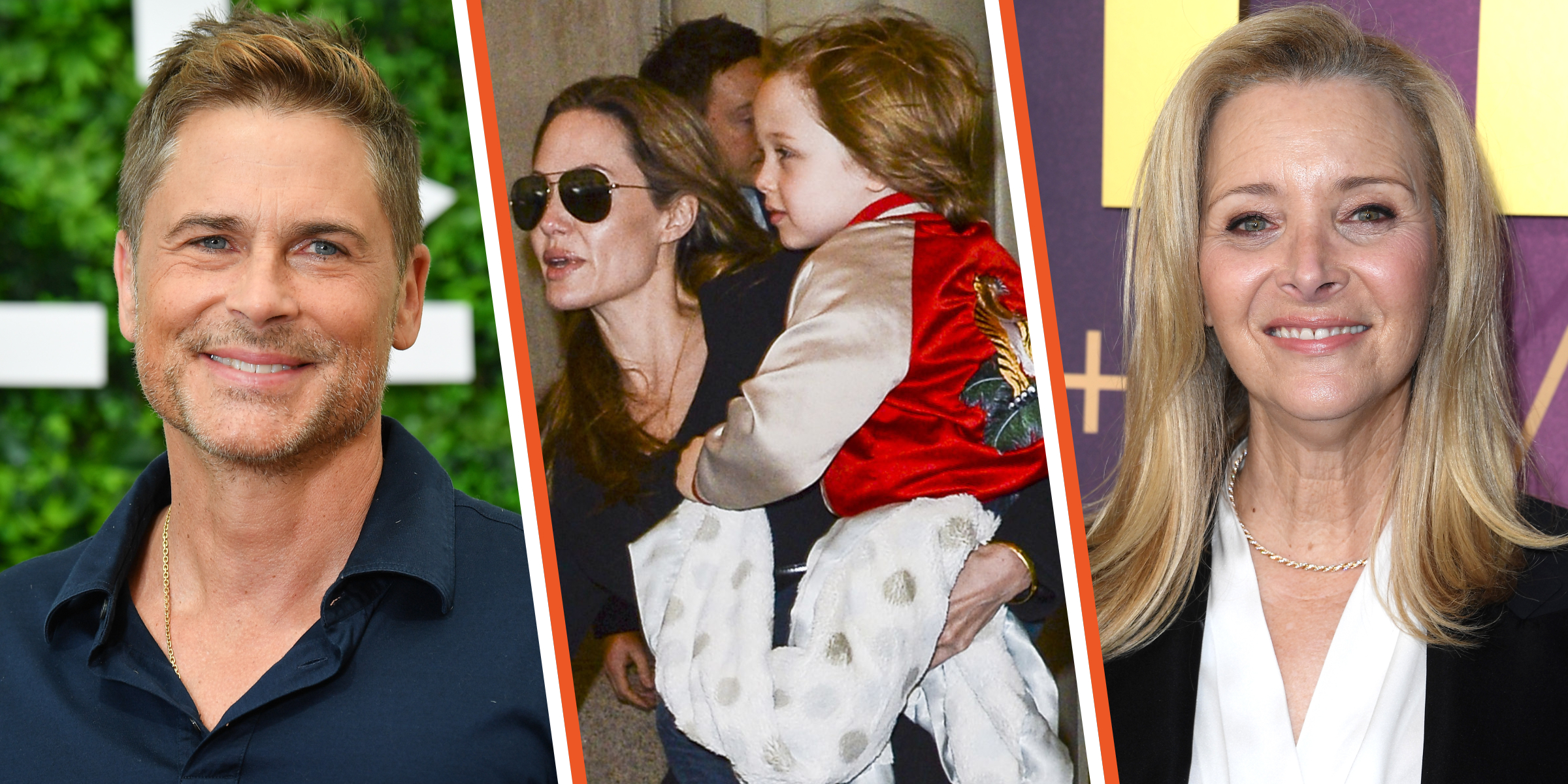 Rob Lowe | Angelina Jolie und ihr Sohn Knox Jolie-Pitt | Lisa Kudrow | Quelle: Getty Images