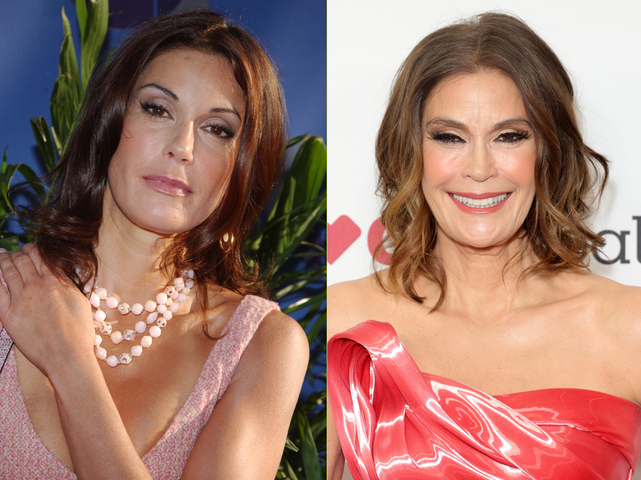 Teri Hatcher im Jahr 2004 vs. 2023 | Quelle: Getty Images