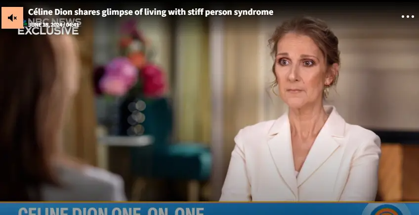 Céline Dion spricht über ihre Reise mit dem Stiff Person Syndrome. | Quelle: TODAY