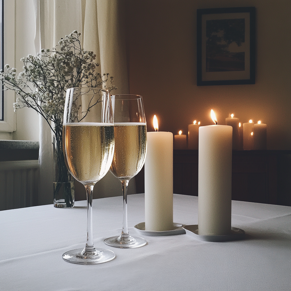 Ein gedeckter Tisch | Quelle: Midjourney