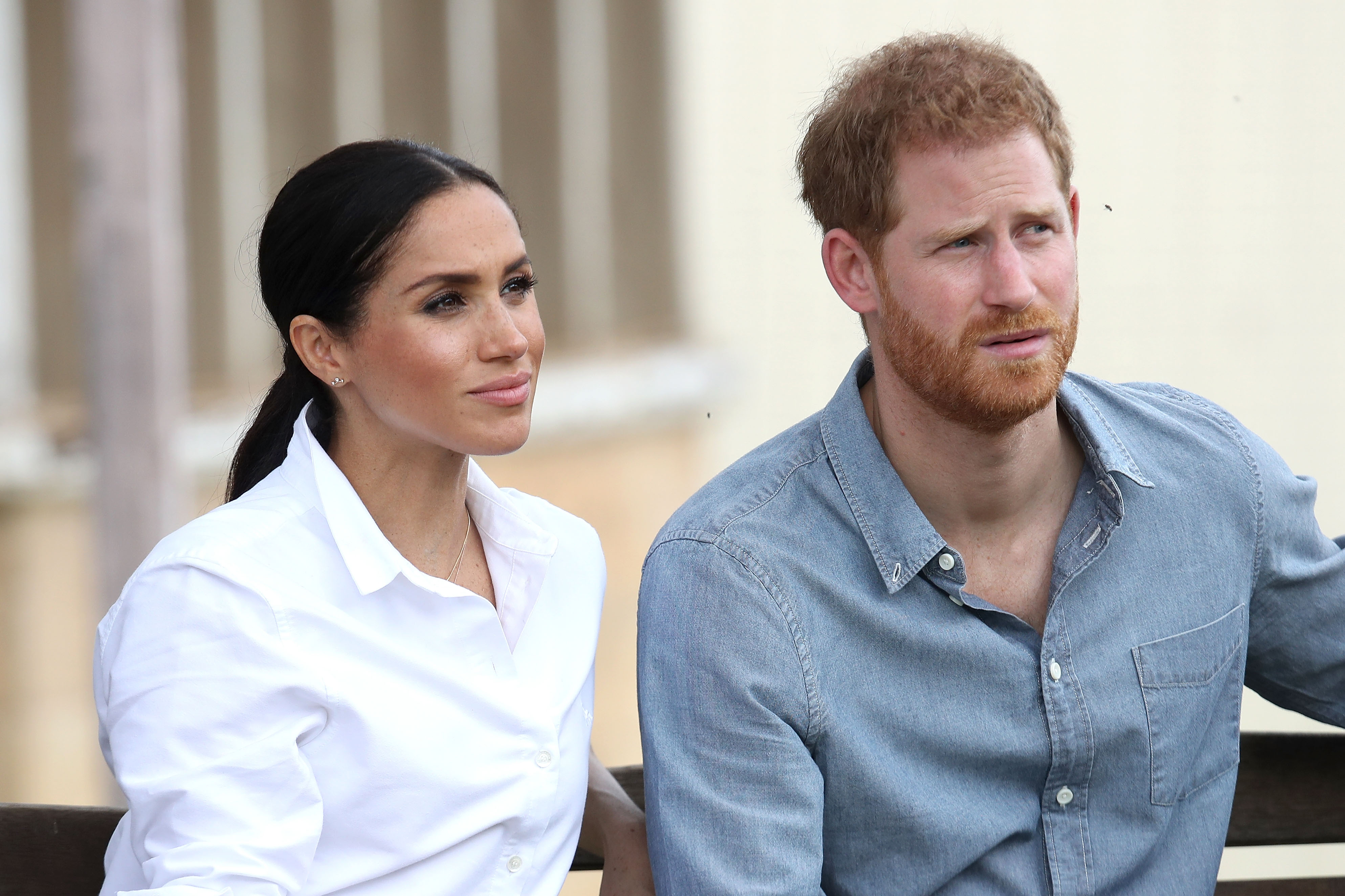 Meghan Markle und Prinz Harry besuchen am 17. Oktober 2018 eine Bauernfamilie, die Woodleys, in Dubbo, Australien. | Quelle: Getty Images