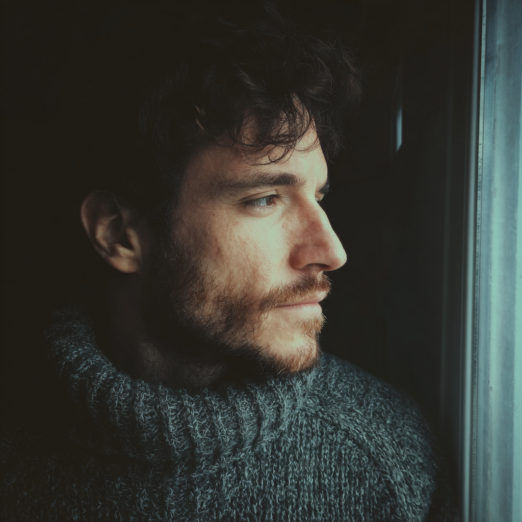 Ein Mann, der an einem Fenster steht | Quelle: Midjourney