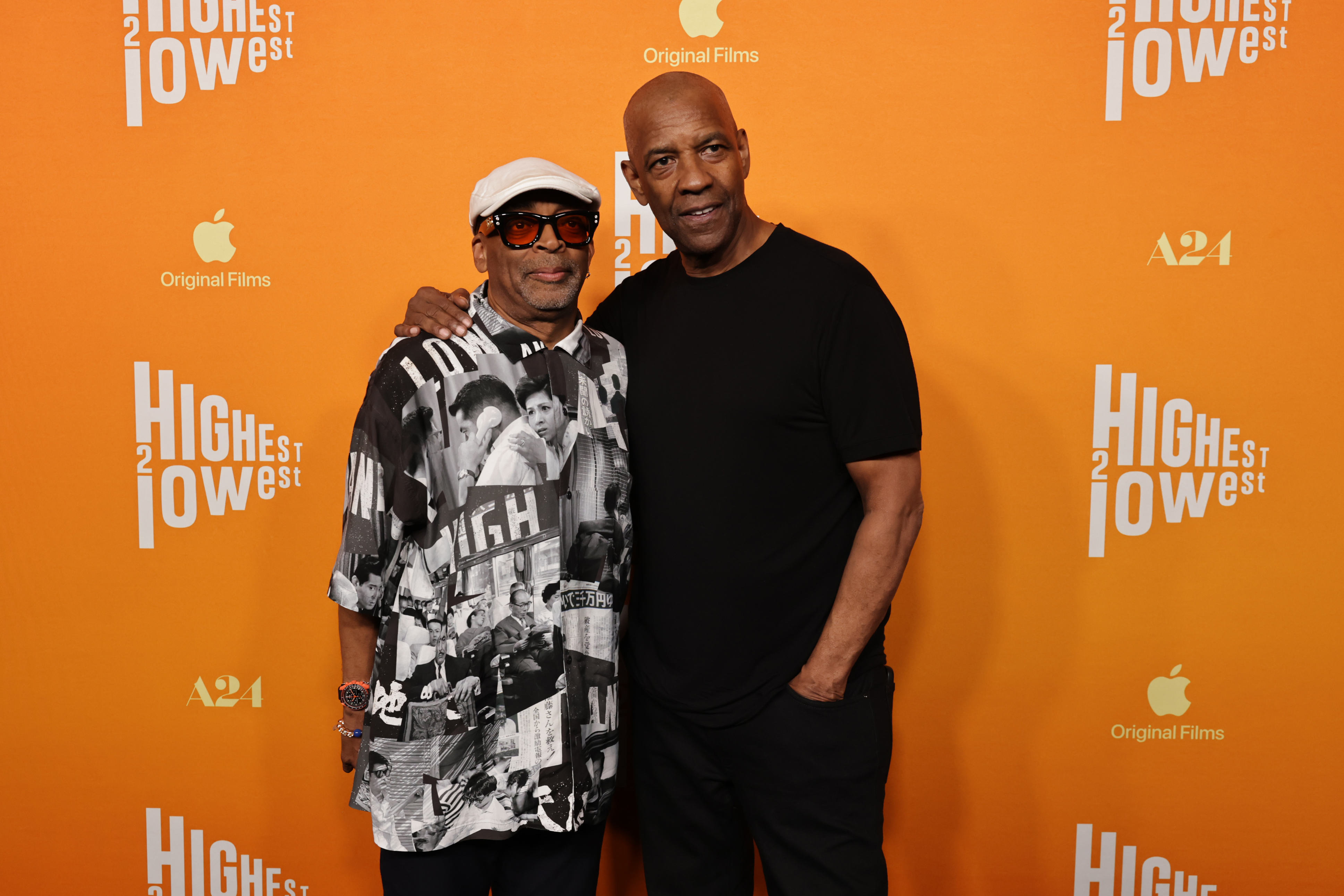 Spike Lee und Denzel Washington bei der Sondervorführung von „Highest 2 Lowest“ von Apple Original Films und A24 am 13. August 2025 in Los Angeles. | Quelle: Getty Images