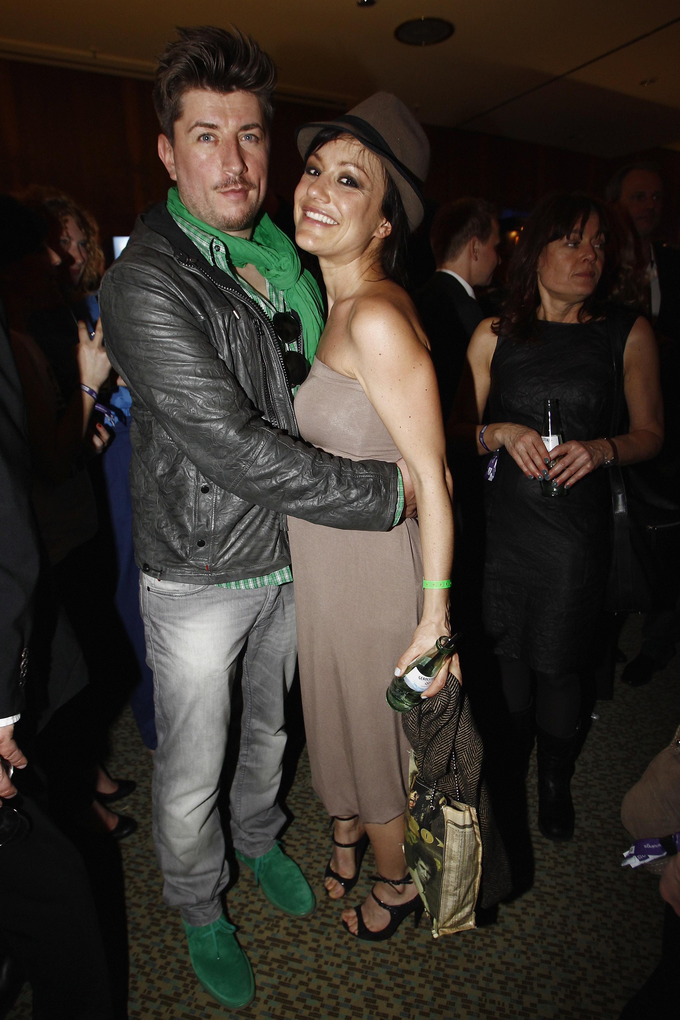 Miriam Pielhau und Thomas Hanreich nehmen am Echo 2012 teil | Quelle: Getty Images