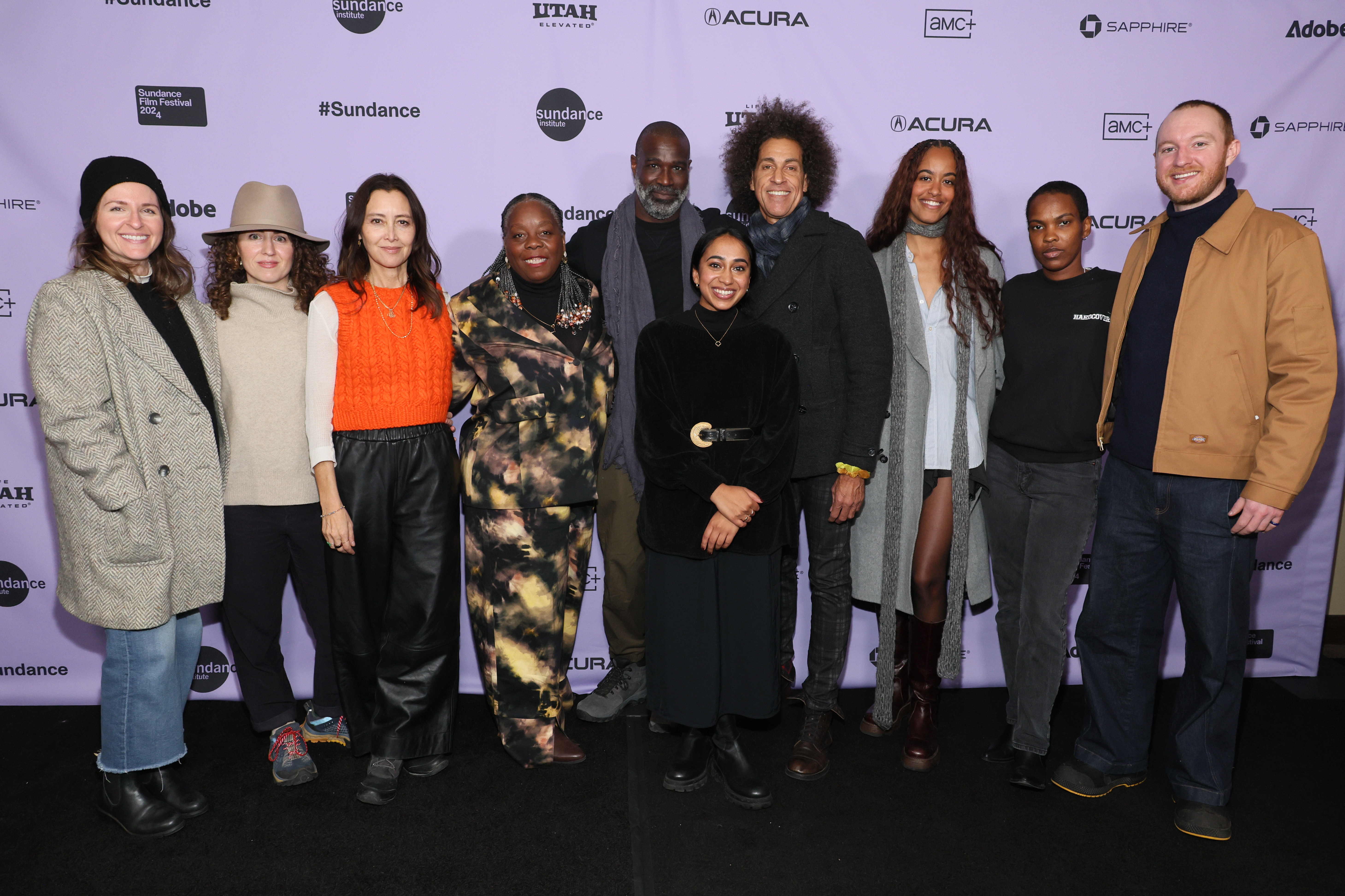 LaTonya Borsay, Tunde Adebimpe, Ayesha Nadarajah und Malia Obama bei der Premiere von "The Heart" während des Sundance Film Festivals 2024 am 18. Januar 2024 in Park City, Utah | Quelle: Getty Images