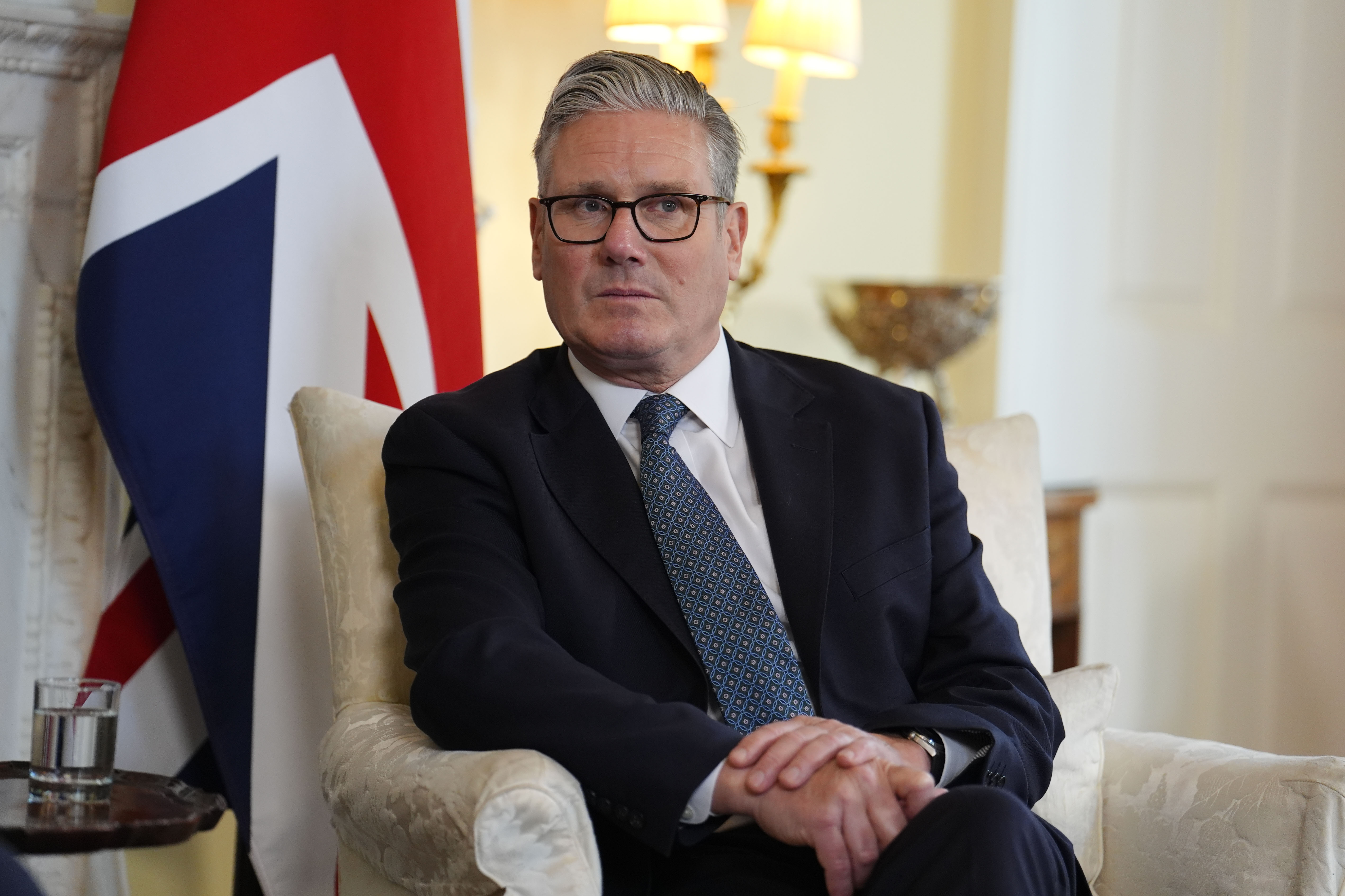 Der britische Premierminister Keir Starmer während seines Treffens mit NATO-Generalsekretär Mark Rutte in London, England, am 9. Juni 2025. | Quelle: Getty Images