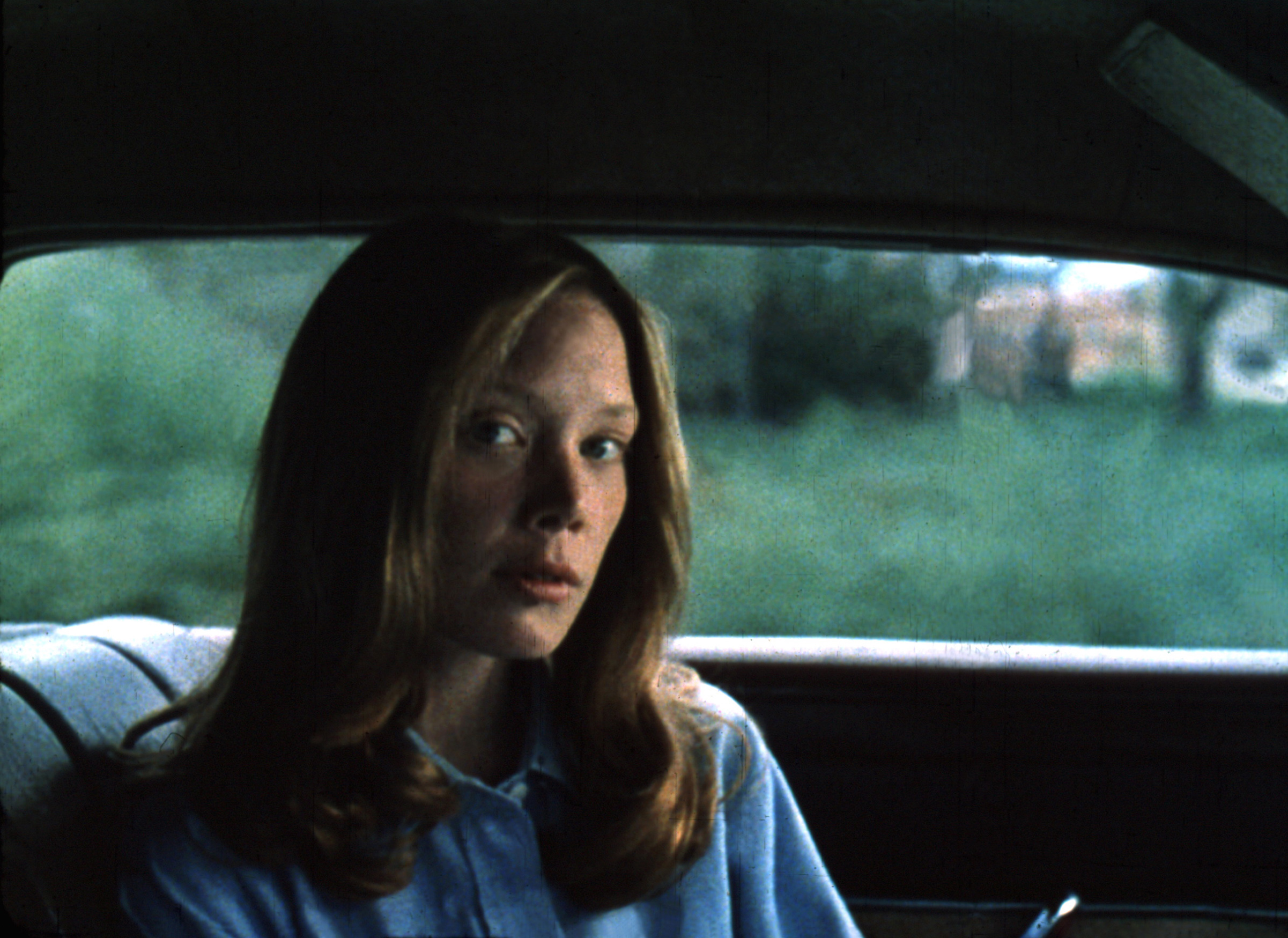 Sissy Spacek am Set von "Badlands", ca. 1973. | Quelle: Getty Images