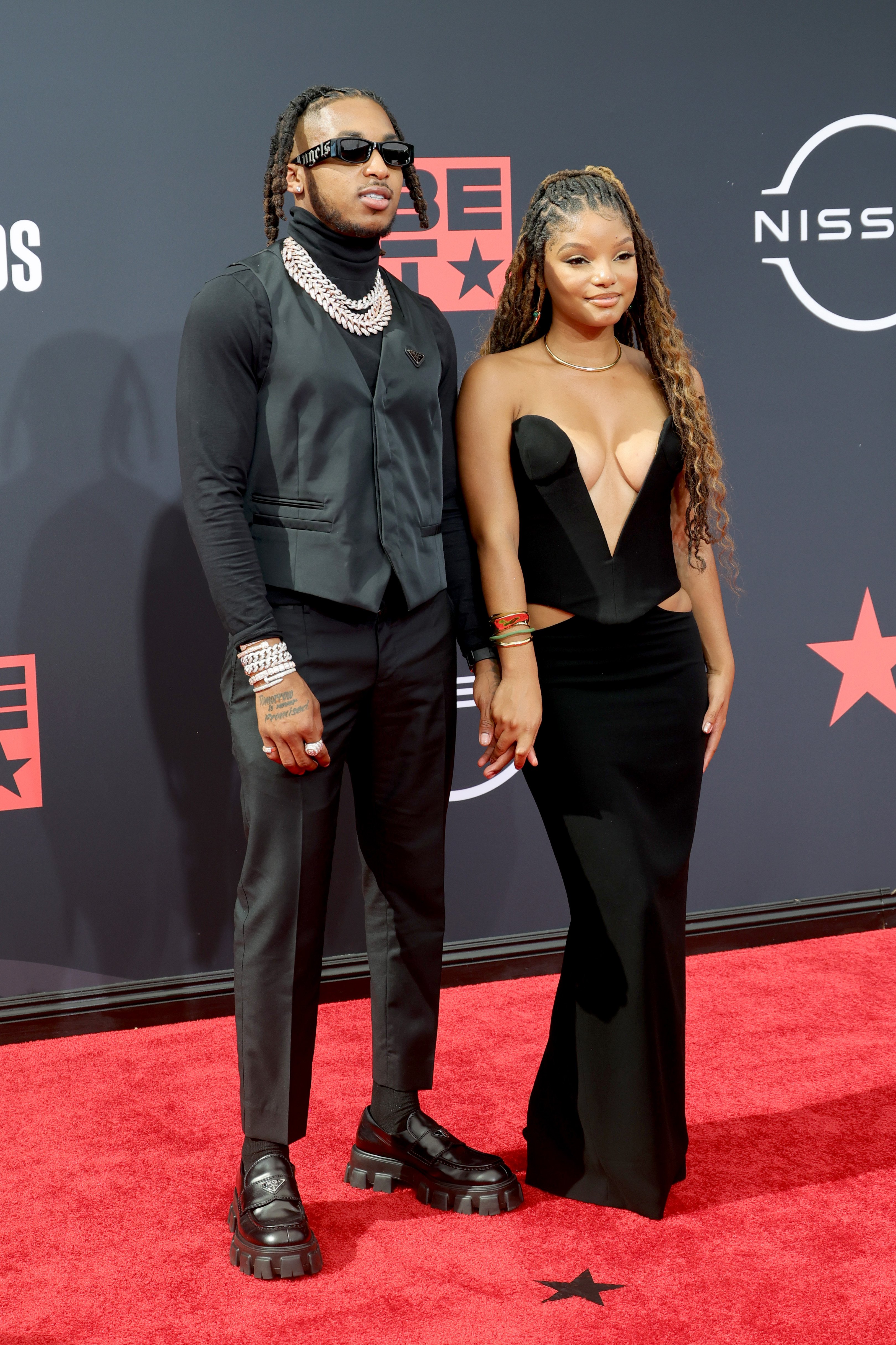 DDG und Halle Bailey bei den BET Awards 2022 am 26. Juni 2022 | Quelle: Getty Images