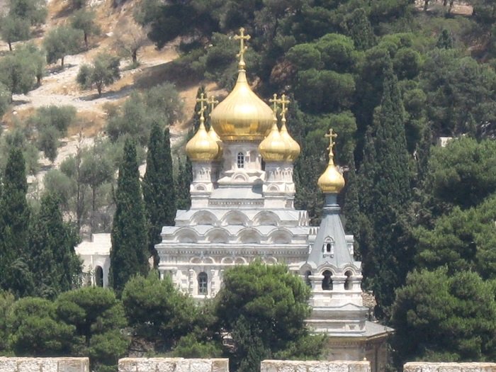 Kirche der Maria Magdalena, die Grabstätte von Alice von Battenberg in Jerusalem I Quelle: Wikimedia Commons