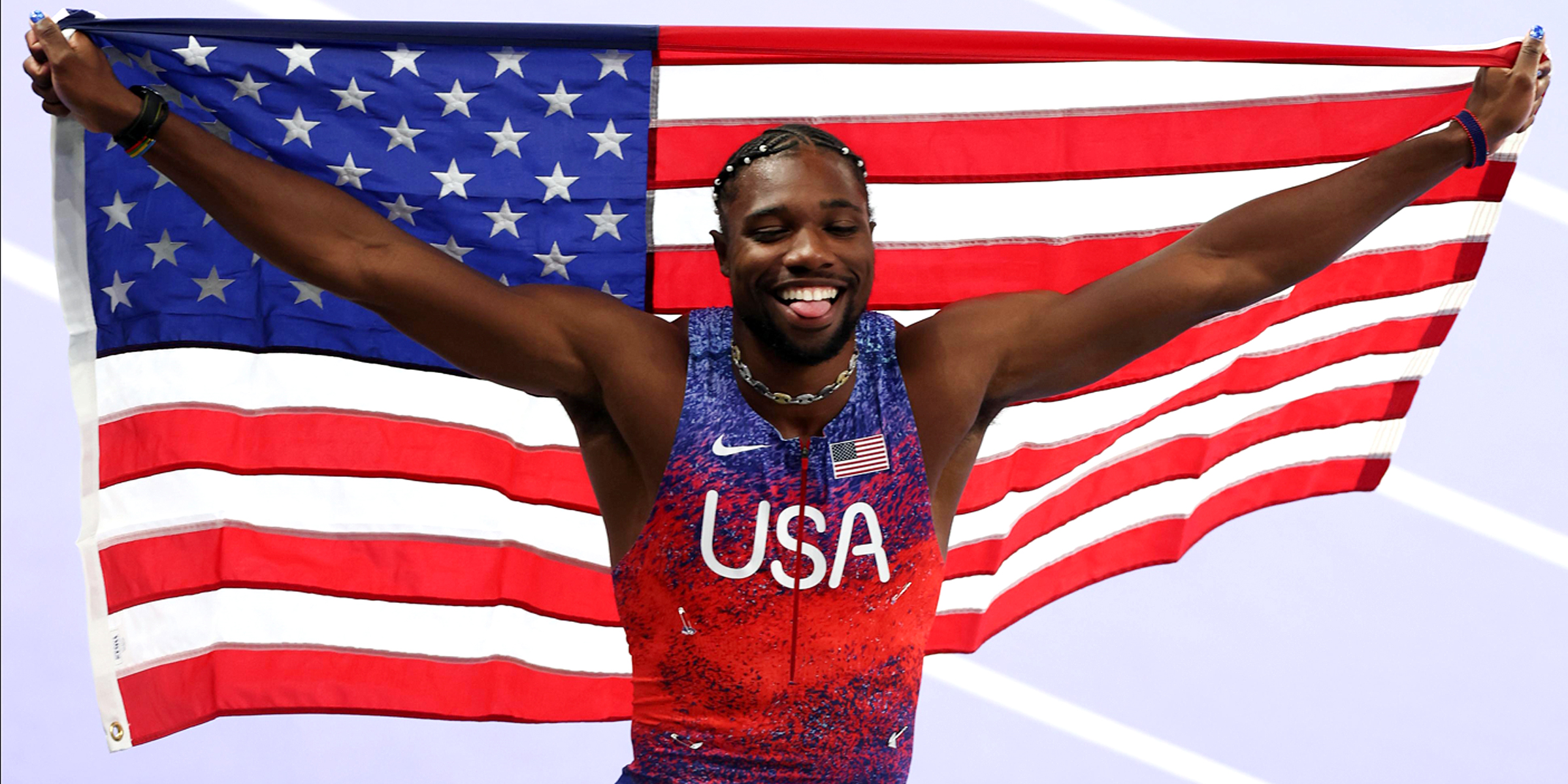 Noah Lyles, 2024 | Quelle: Getty Images