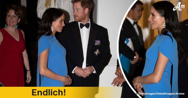 Prinz Harry und Meghan erklären, warum sie ihr Baby während der Reise ankündigten