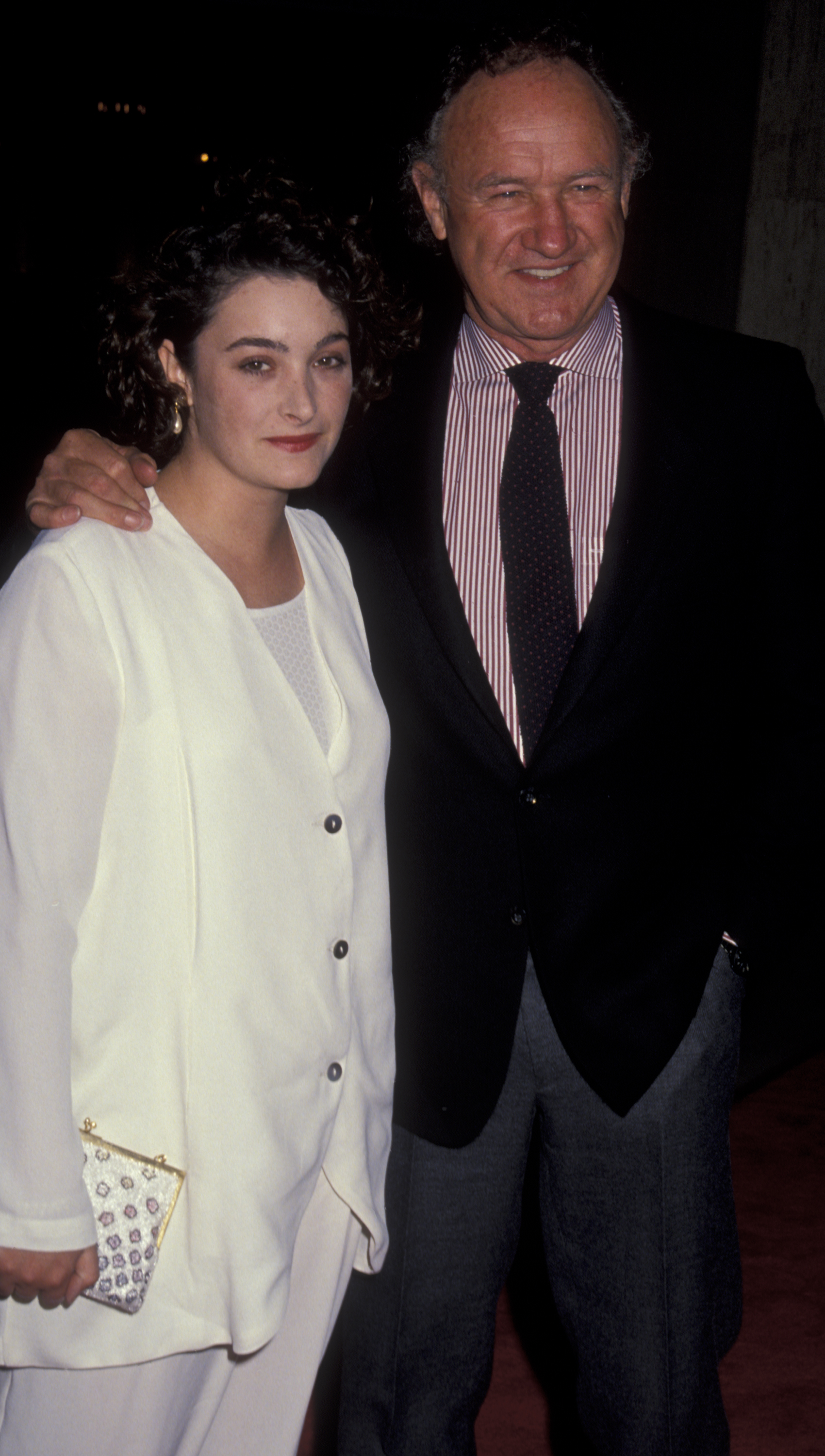 Gene Hackman und seine Tochter Leslie Hackman bei einer Filmpremiere | Quelle: Getty Images