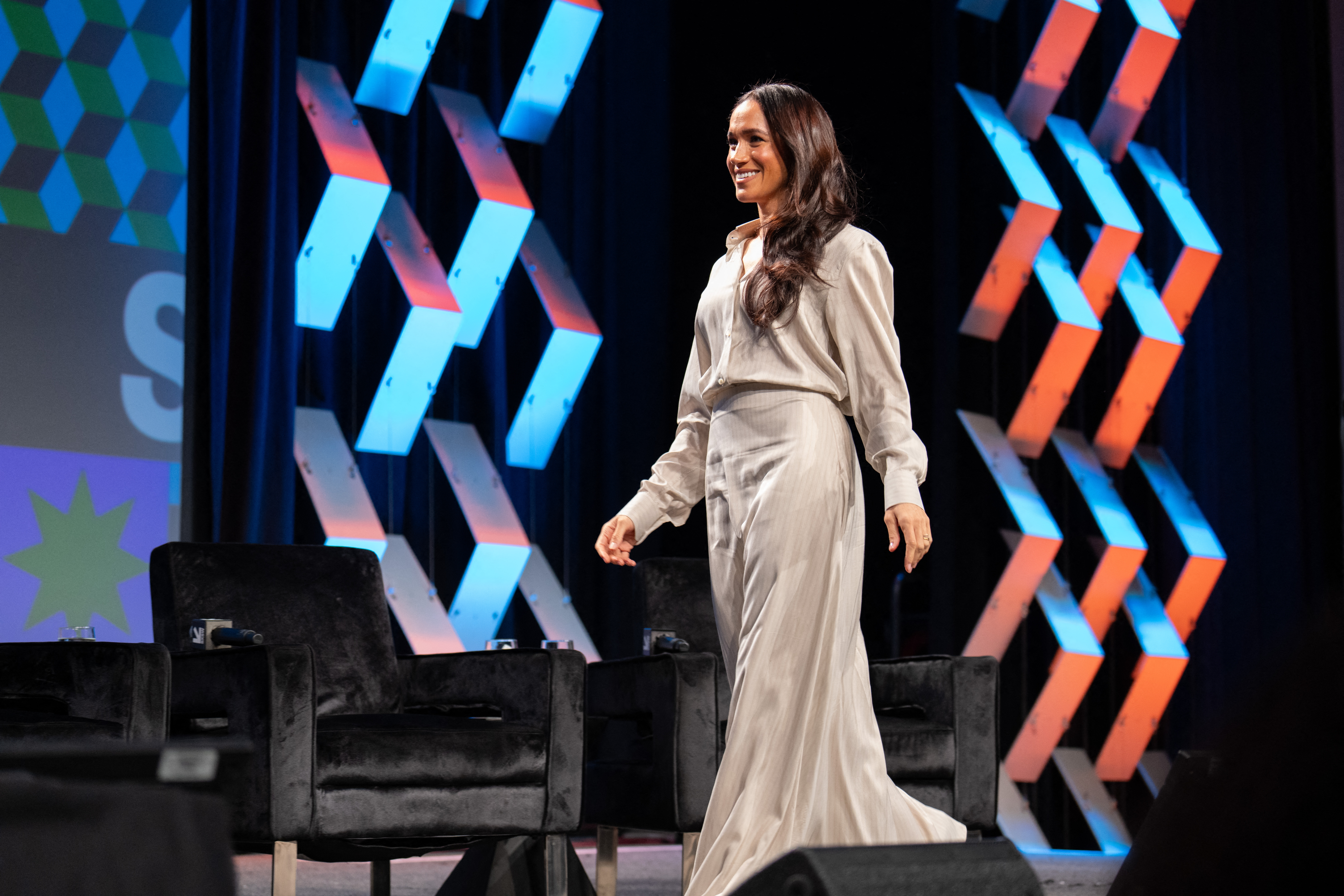 Meghan Markle bei der "Keynote: Breaking Barriers, Shaping Narratives: How Women Lead On and Off the Screen" während der SXSW 2024 Conference and Festivals am 8. März 2024 in Austin, Texas | Quelle: Getty Images