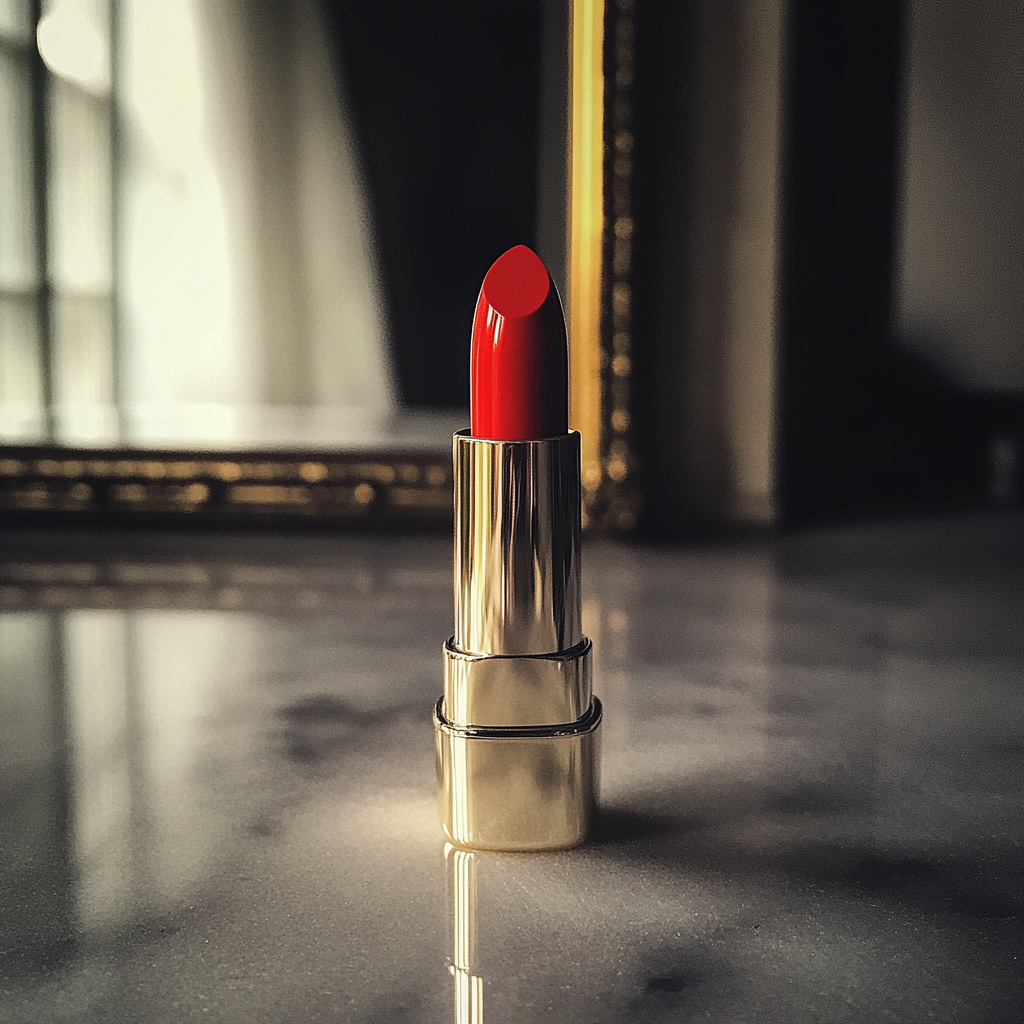Eine Tube roter Lippenstift | Quelle: Midjourney