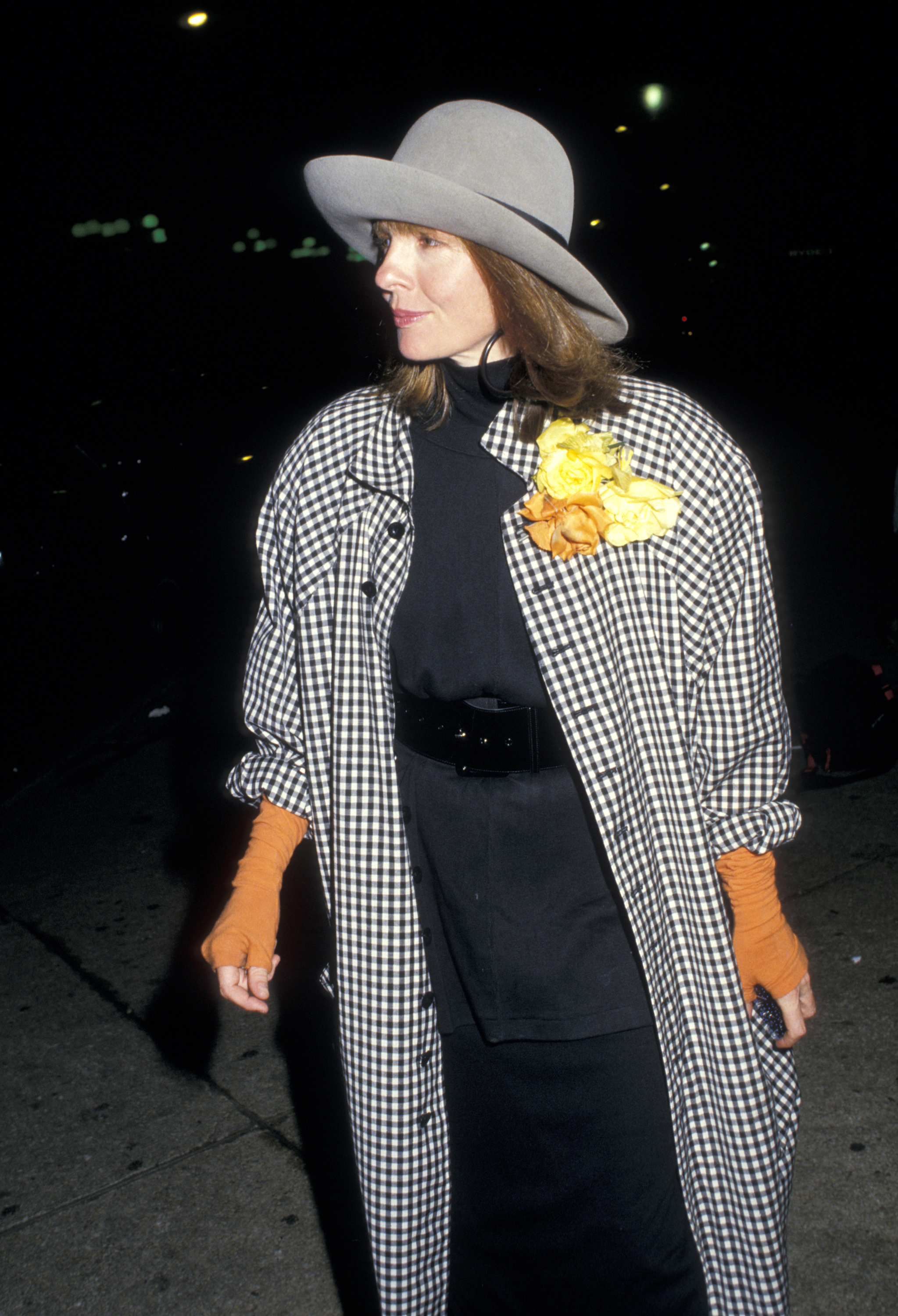 Diane Keaton bei Madonnas AIDS-Benefizkonzert am 13. Juli 1987. | Quelle: Getty Images