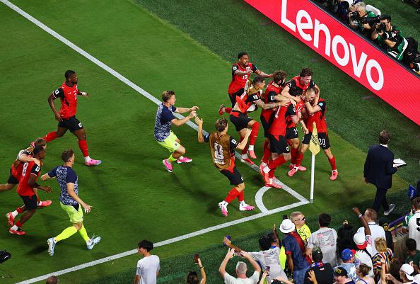 Sasa Kalajdzic feiert sein Tor zum 3:0 für Österreich gegen Algerien bei der FIFA Weltmeisterschaft 2026, Kansas City, 27. Juni 2026. | Quelle: Getty Images