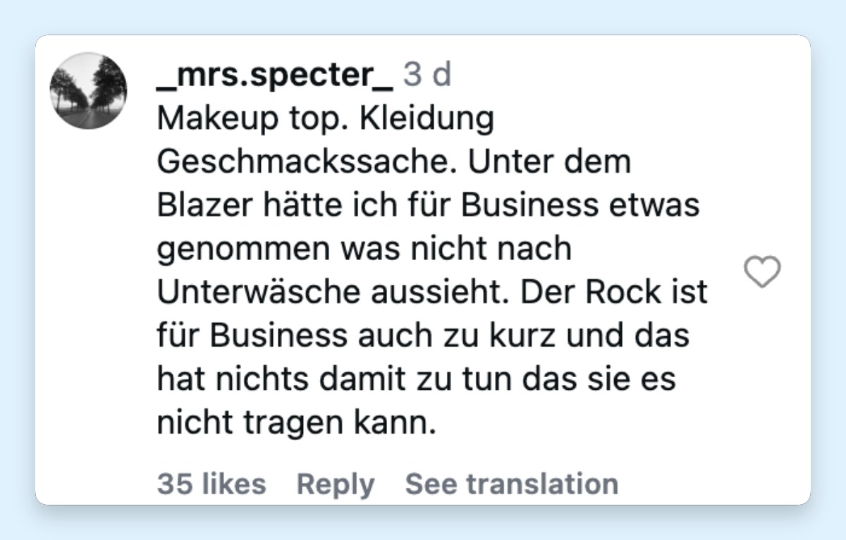Fans kommentieren Danni Büchners Instagram-Beitrag | Quelle: instagram.com/p/Dc8-moriGSA/?img_index=4