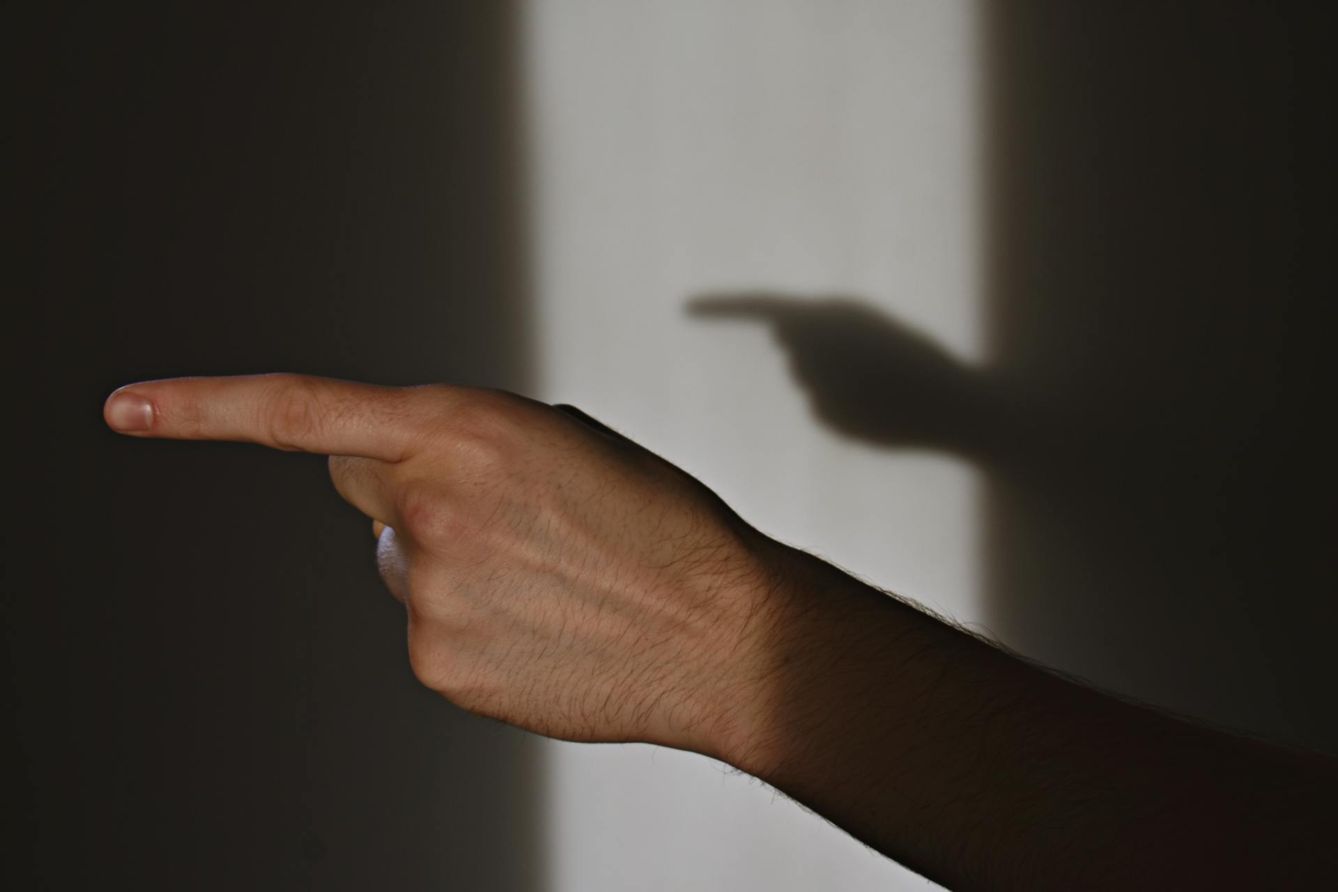 Ein Mann, der mit dem Finger auf jemanden zeigt | Quelle: Pexels