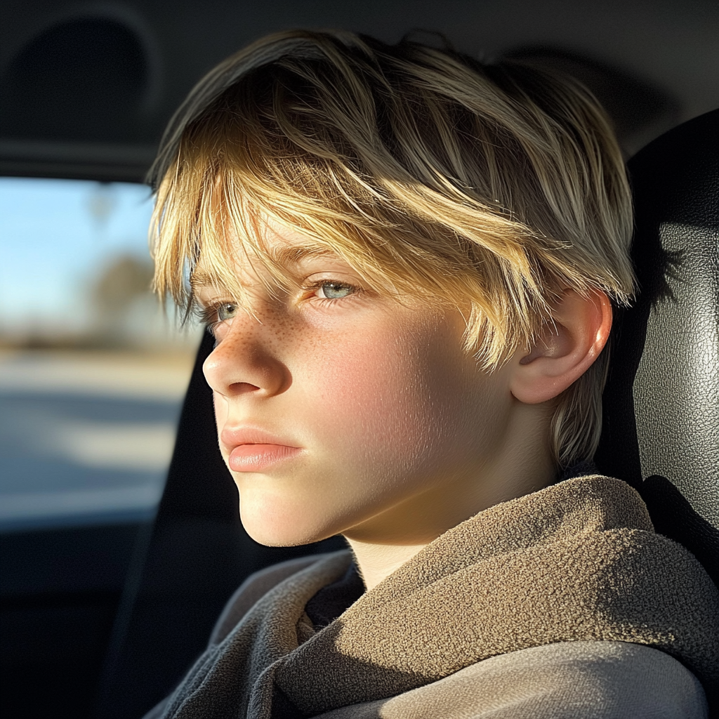 Ein nachdenklicher Junge im Teenageralter | Quelle: Midjourney