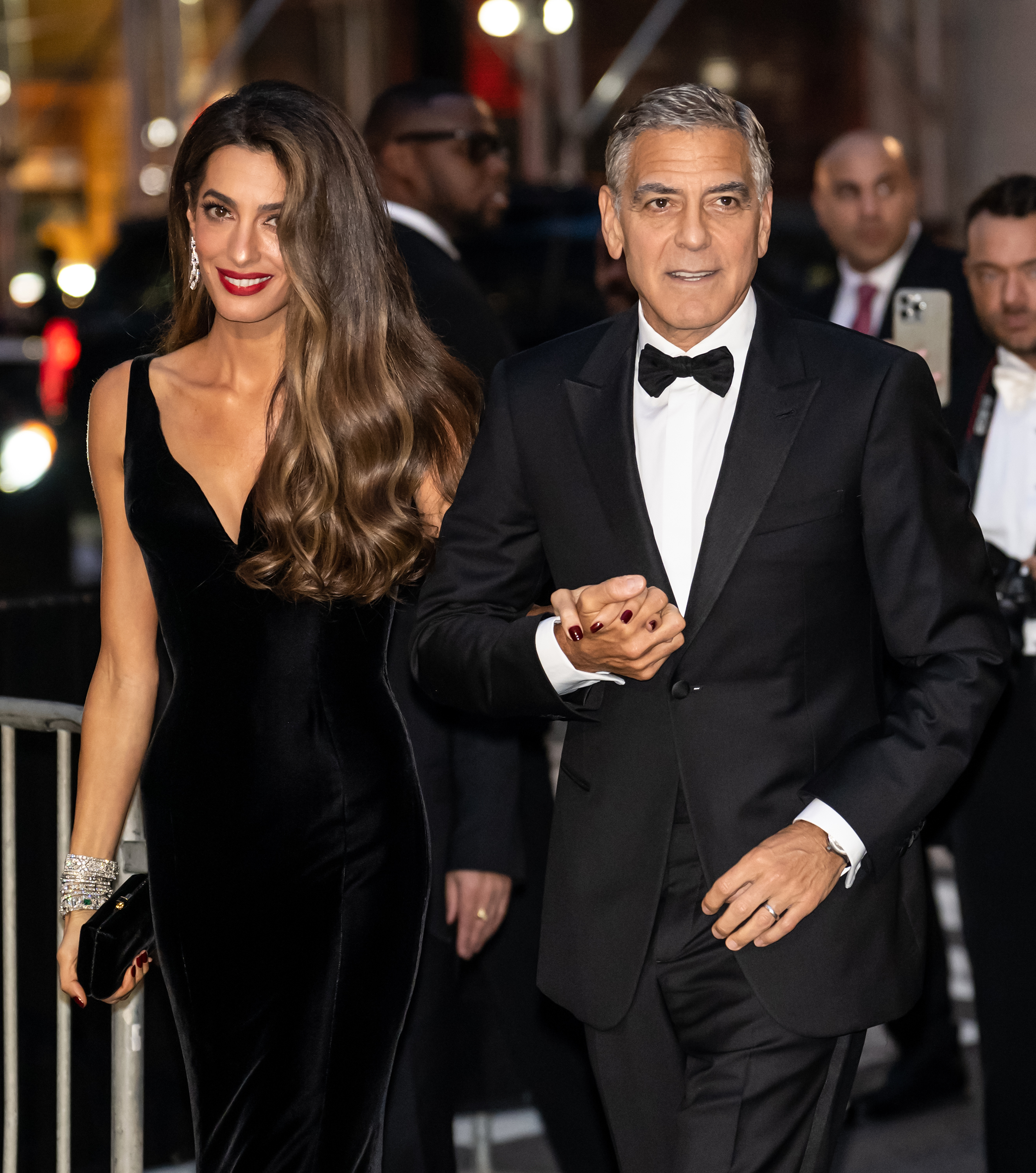 Amal und George Clooney bei der Veranstaltung „The Albies“ der Clooney Foundation for Justice in der New York Public Library am 26. September 2024 in New York. | Quelle: Getty Images