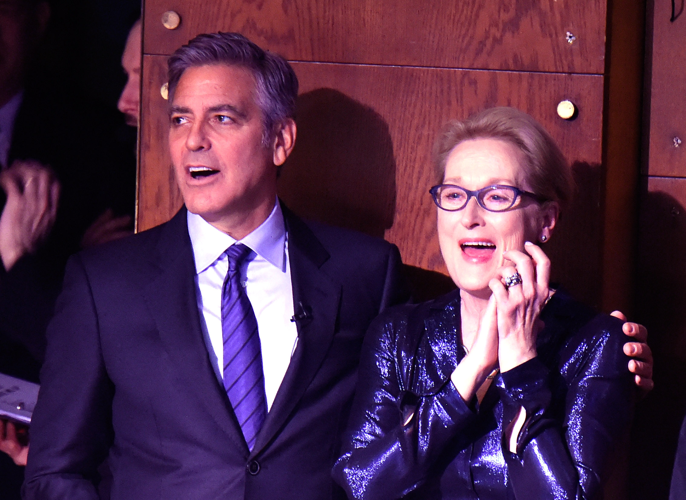 George Clooney und Meryl Streep am 2. März 2015 in New York City | Quelle: Getty Images