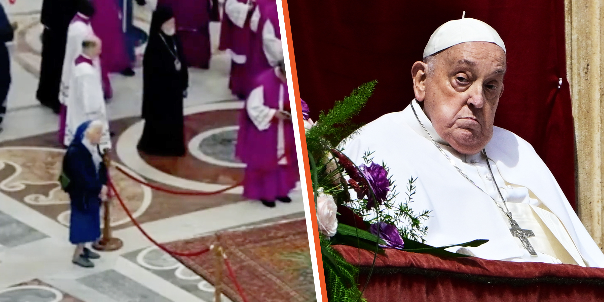 Die Nonne | Papst Franziskus | Quelle: YouTube/TheIndependent