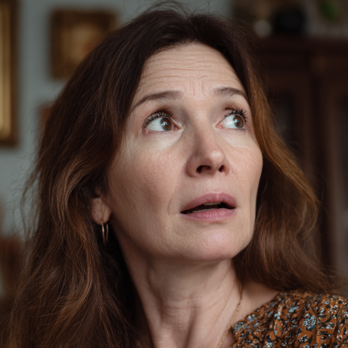 Eine erschrockene Frau | Quelle: Midjourney