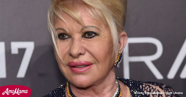 Ivana Trump erschien in einem schönen Kleid, um ein Diät-Programm zu präsentieren