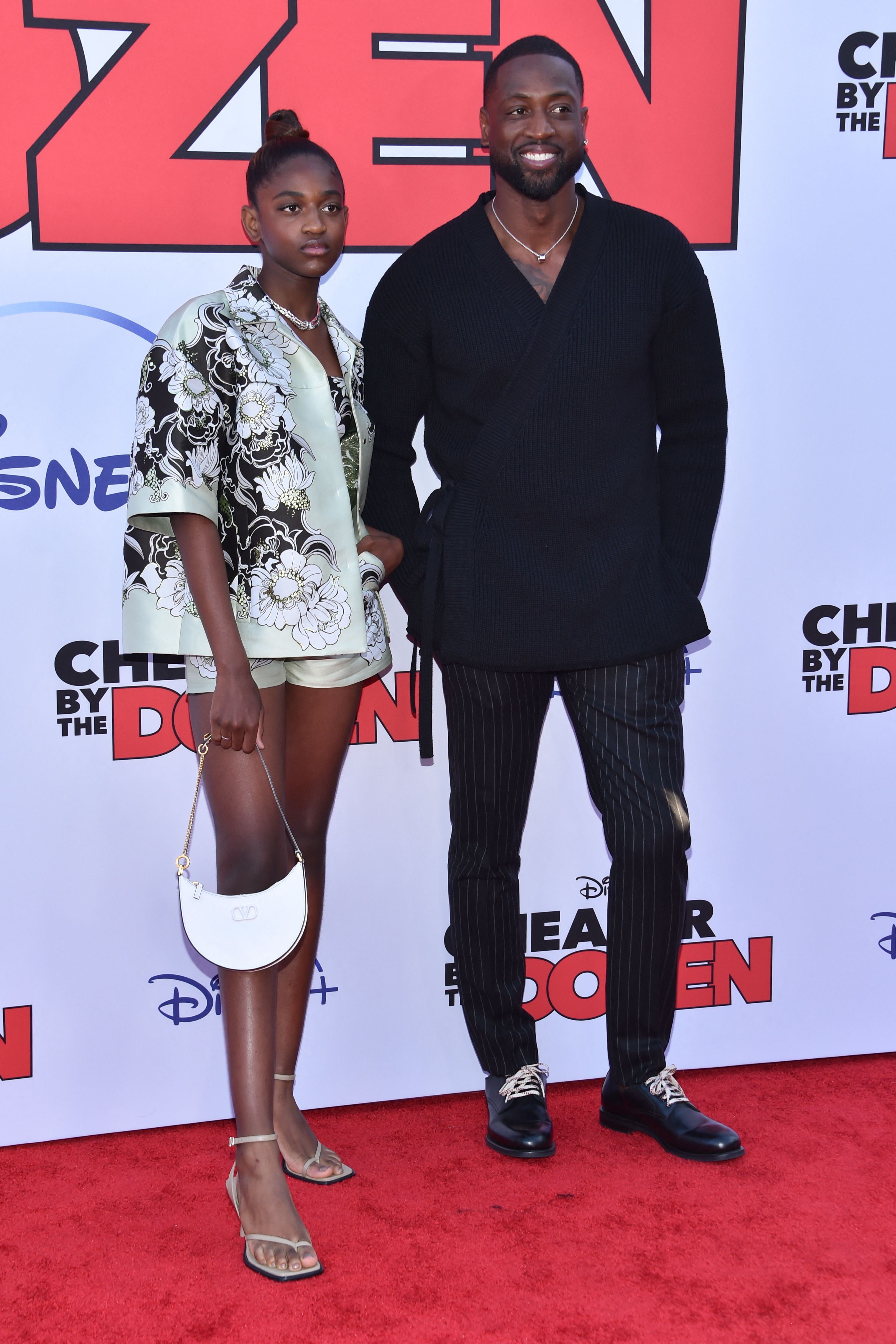 Zaya und Dwyane Wade bei der Disney-Premiere von "Cheaper by the Dozen" in Hollywood, Kalifornien am 16. März 2022 | Quelle: Getty Images