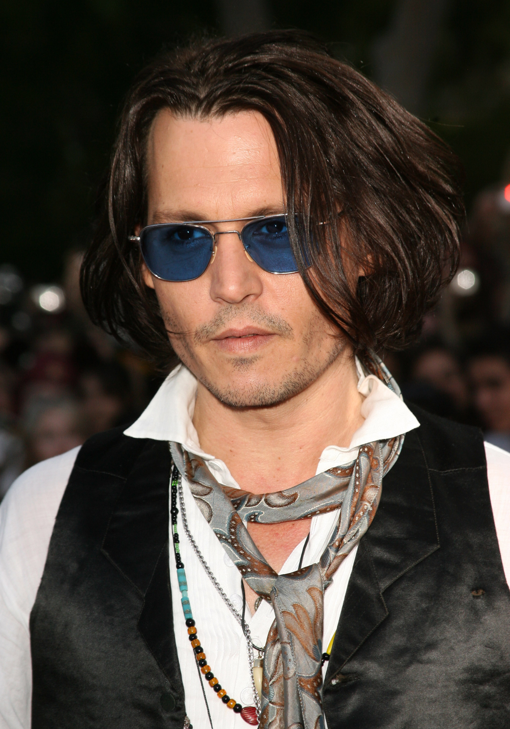Johnny Depp bei der Weltpremiere von "Pirates of the Caribbean: At World's End" in Anaheim, Kalifornien am 19. Mai 2007 | Quelle: Getty Images