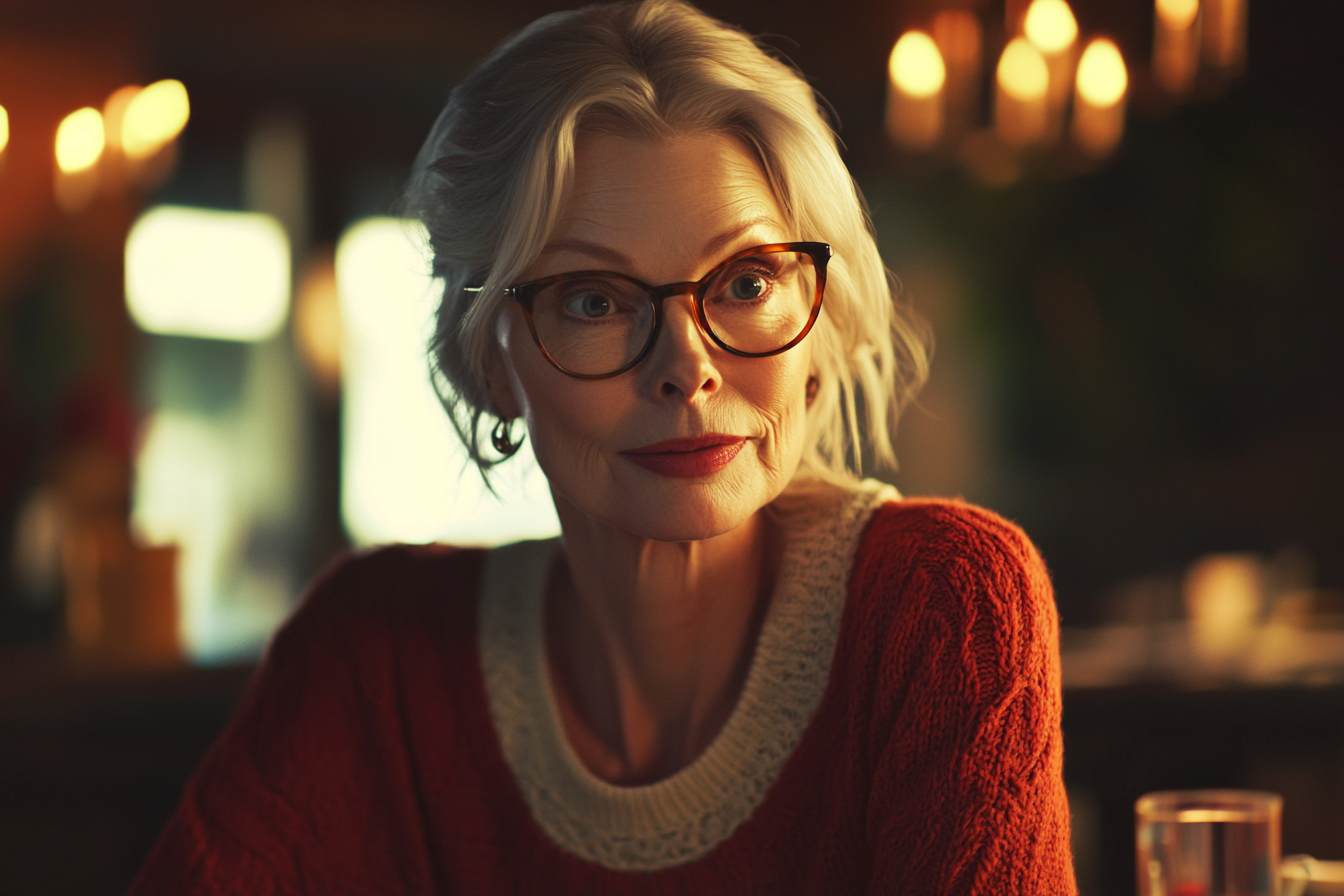 Eine Frau in einem Restaurant | Quelle: Midjourney