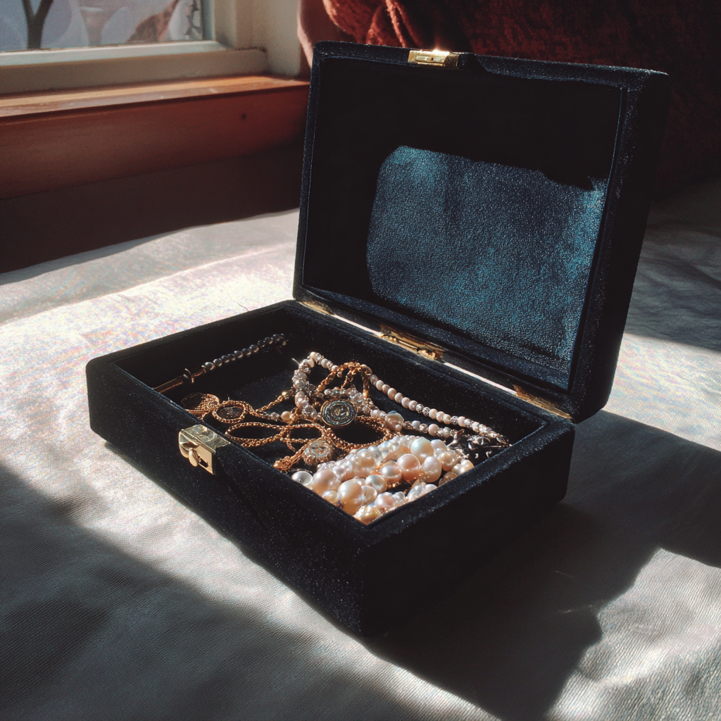 Eine Schachtel mit Schmuck | Quelle: Midjourney