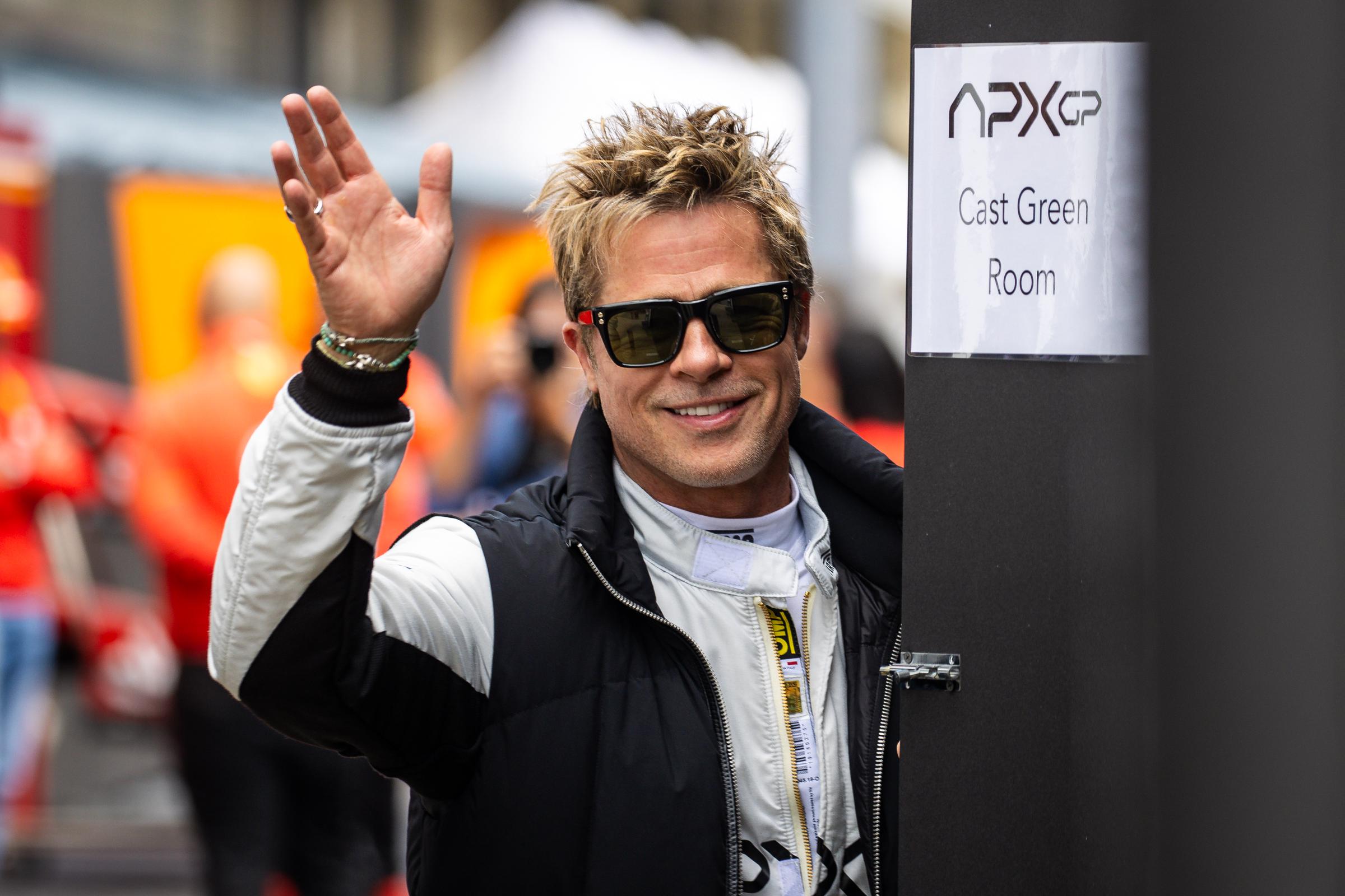 Brad Pitt beim F1 Grand Prix of Great Britain in Northampton, England am 4. Juli 2024 | Quelle: Getty Images