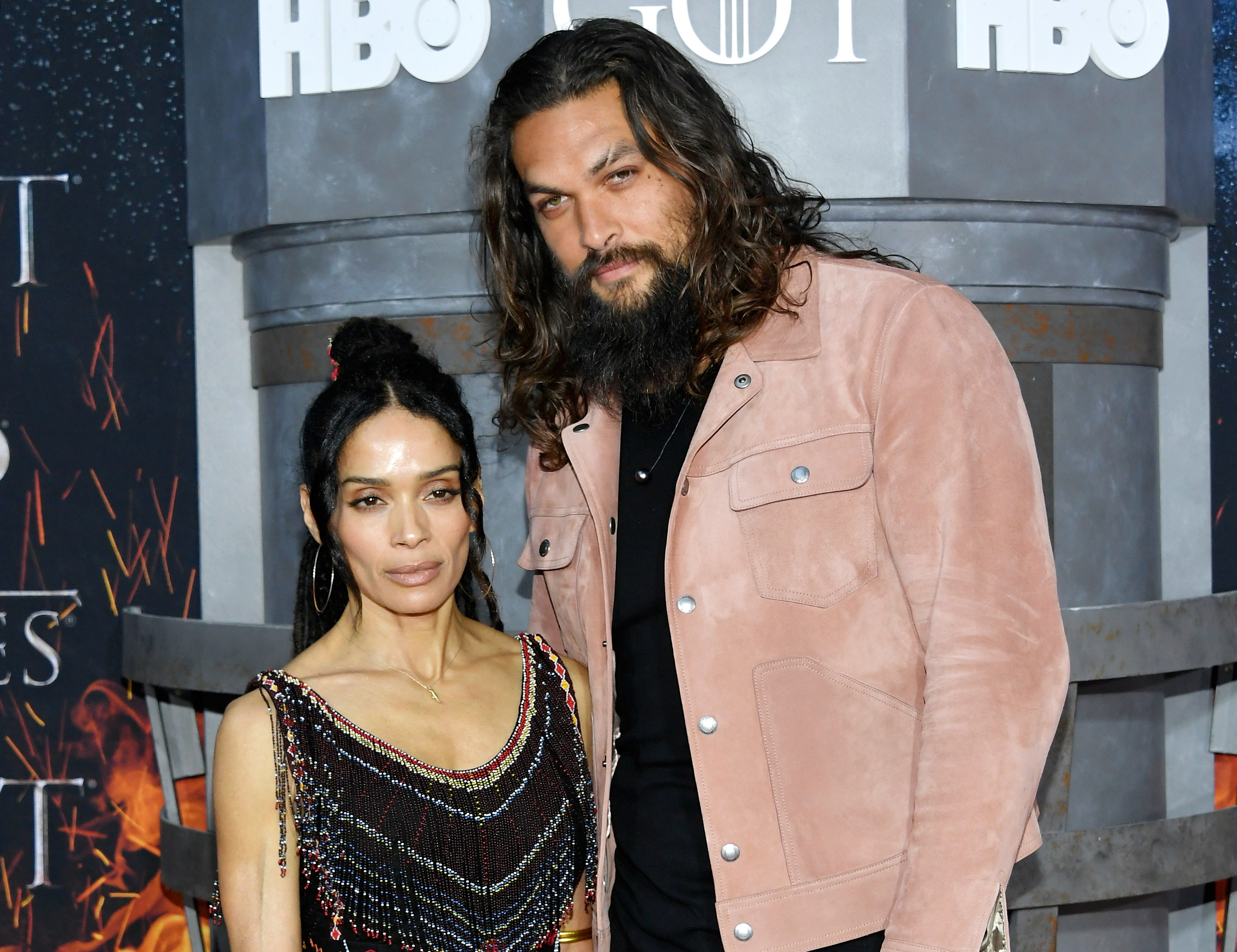 Lisa Bonet und Jason Momoa besuchen die "Game Of Thrones"-Staffel-8-Premiere am 3. April 2019 in New York City. | Quelle: Getty Images