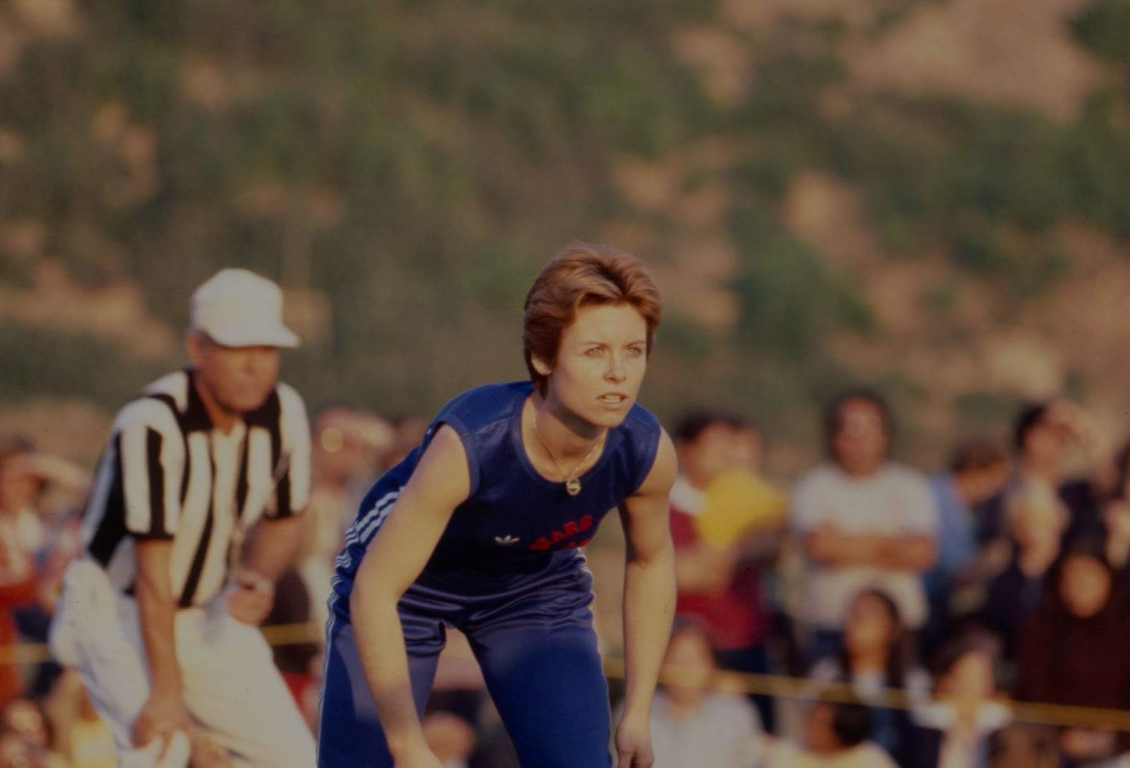 Die Schauspielerin bei den Dreharbeiten zu "Battle Of The Network Stars II", ca. 1977. | Quelle: Getty Images