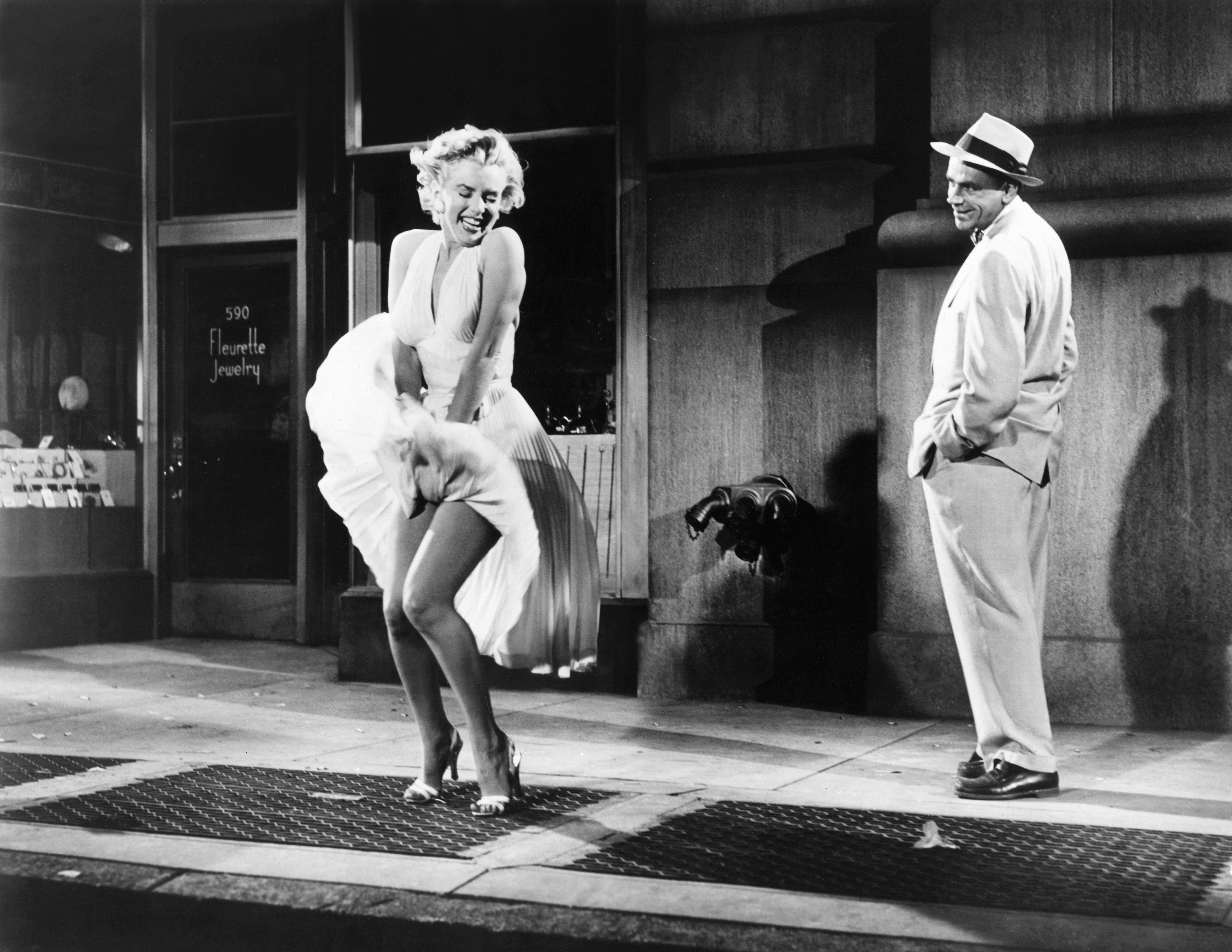 Marilyn Monroe am Set von "The Seven Year Itch", 1955. | Quelle: Getty Images